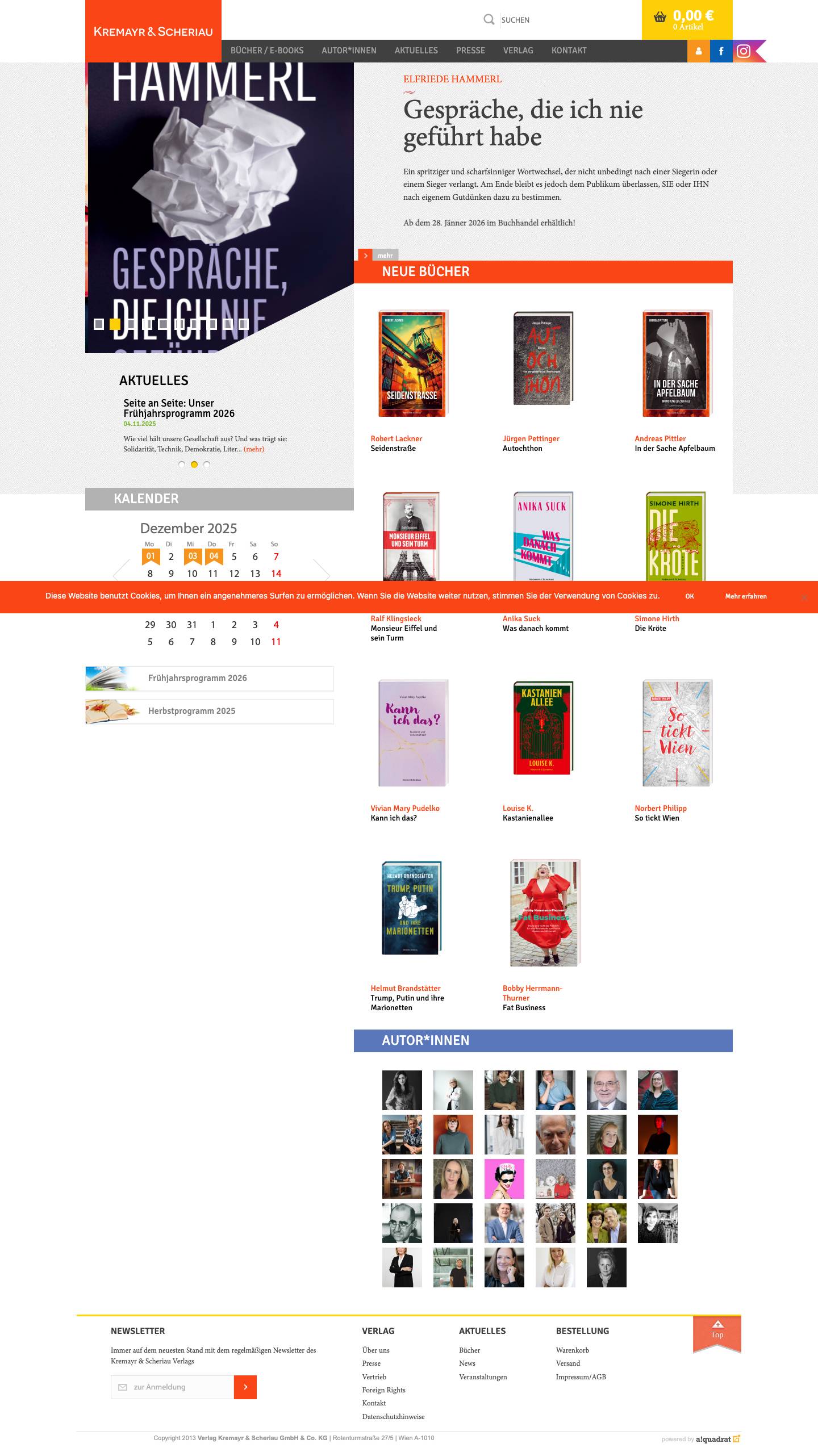 Home - Verlag Kremayr & Scheriau - Full Screenshot