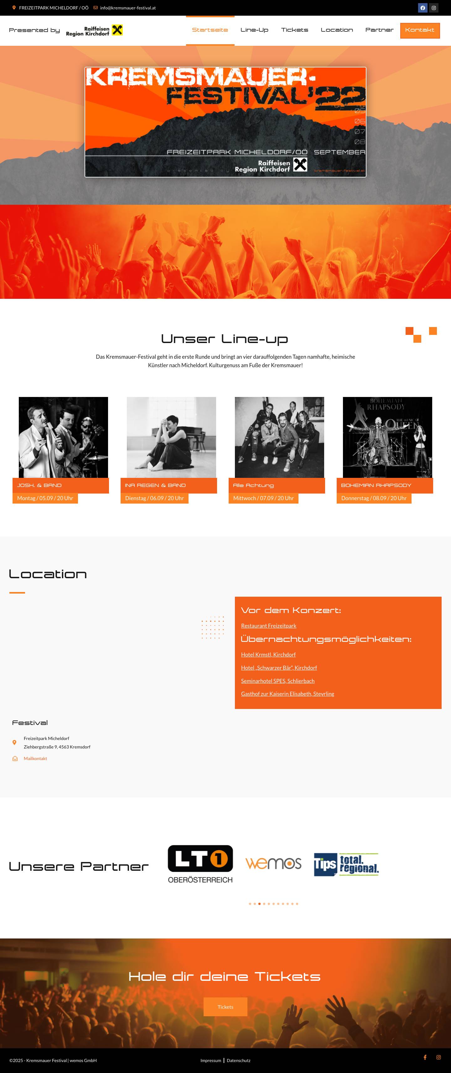 Kremsmauer Festival – Kremsmauer Festival - Full Screenshot