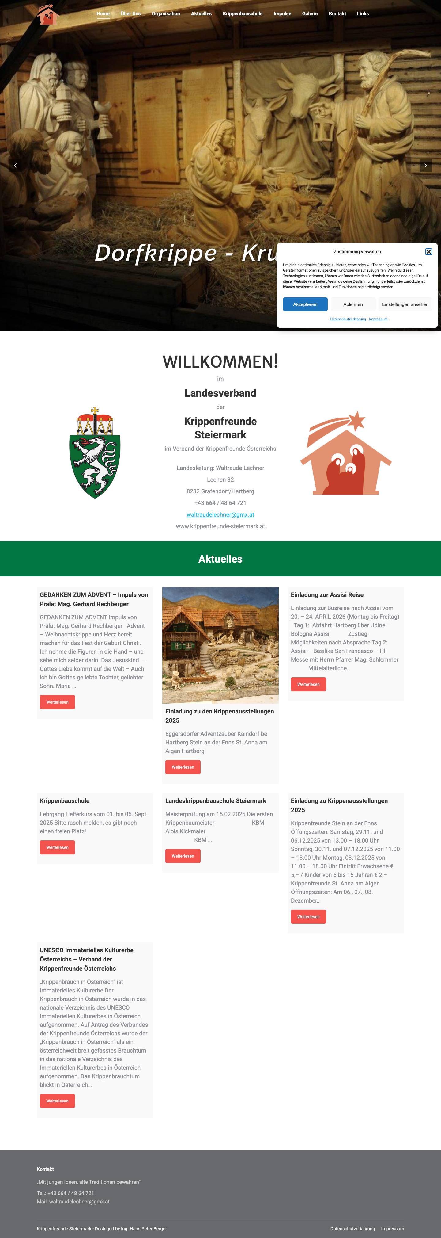 Krippenfreunde Steiermark – Landeskrippenverband Steiermark - Full Screenshot