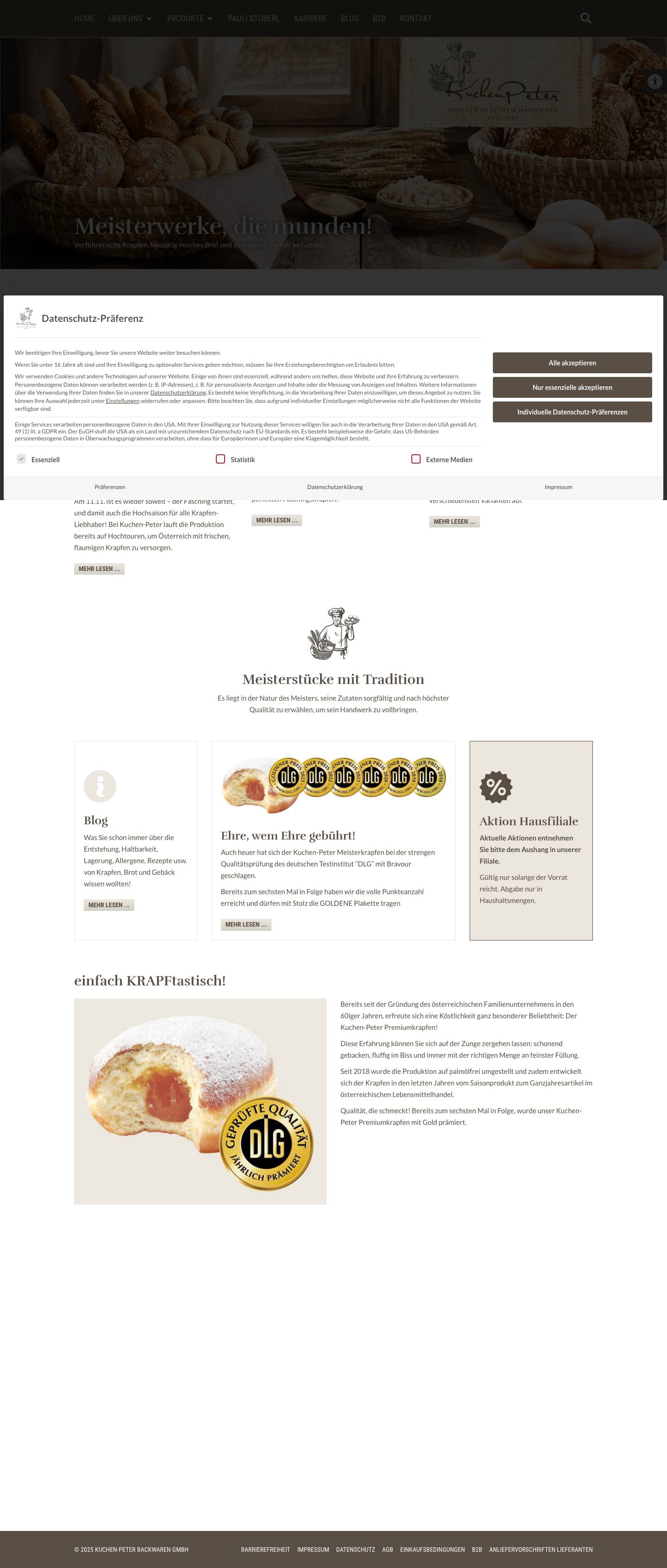 Meisterwerke, die munden! Kuchen-Peter in HagenbrunnBarrierefreiheitText vergrößernText verkleinernGraustufenErhöhter KontrastNegativer KontrastHeller HintergrundLinks unterstreichenLesbare SchriftZurücksetzenInfoFeedback - Full Screenshot