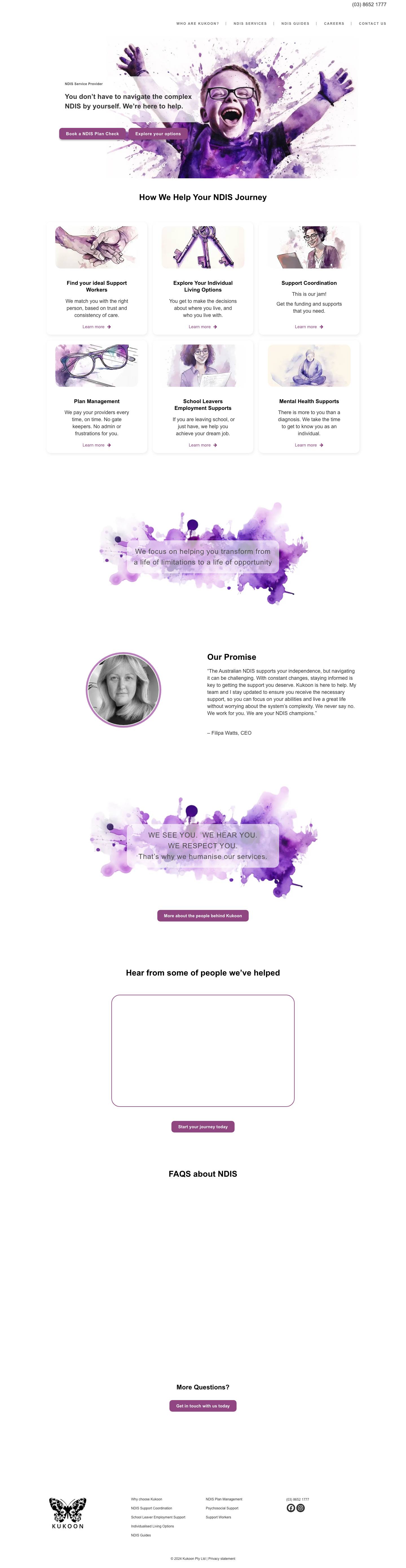 Home - Kukoon - Full Screenshot