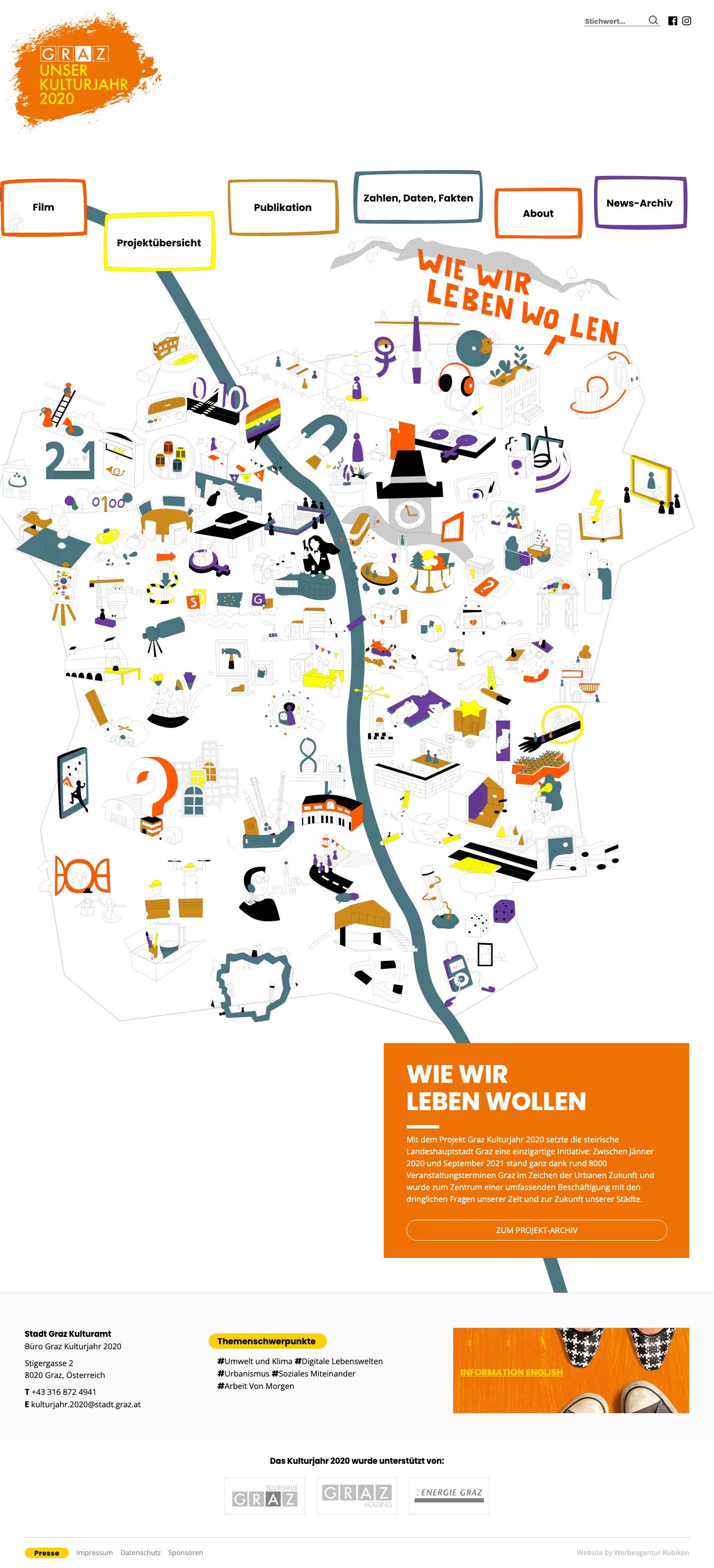 Wie wir leben wollen - Graz | Unser Kulturjahr 2020 - Full Screenshot