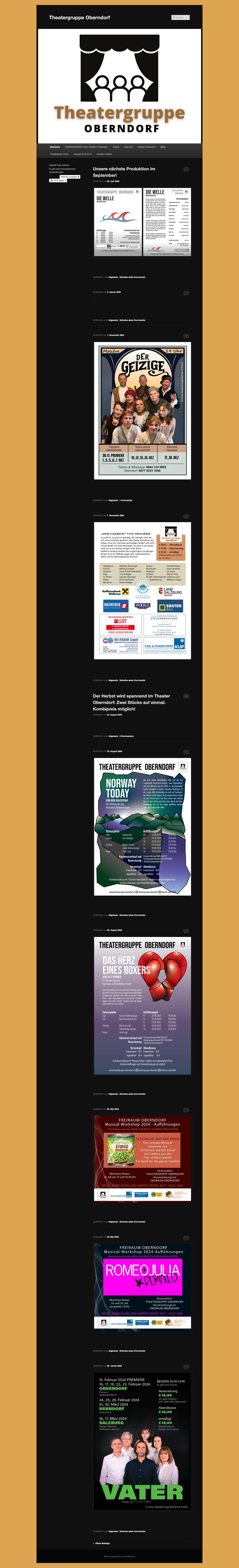 Theatergruppe Oberndorf - Full Screenshot