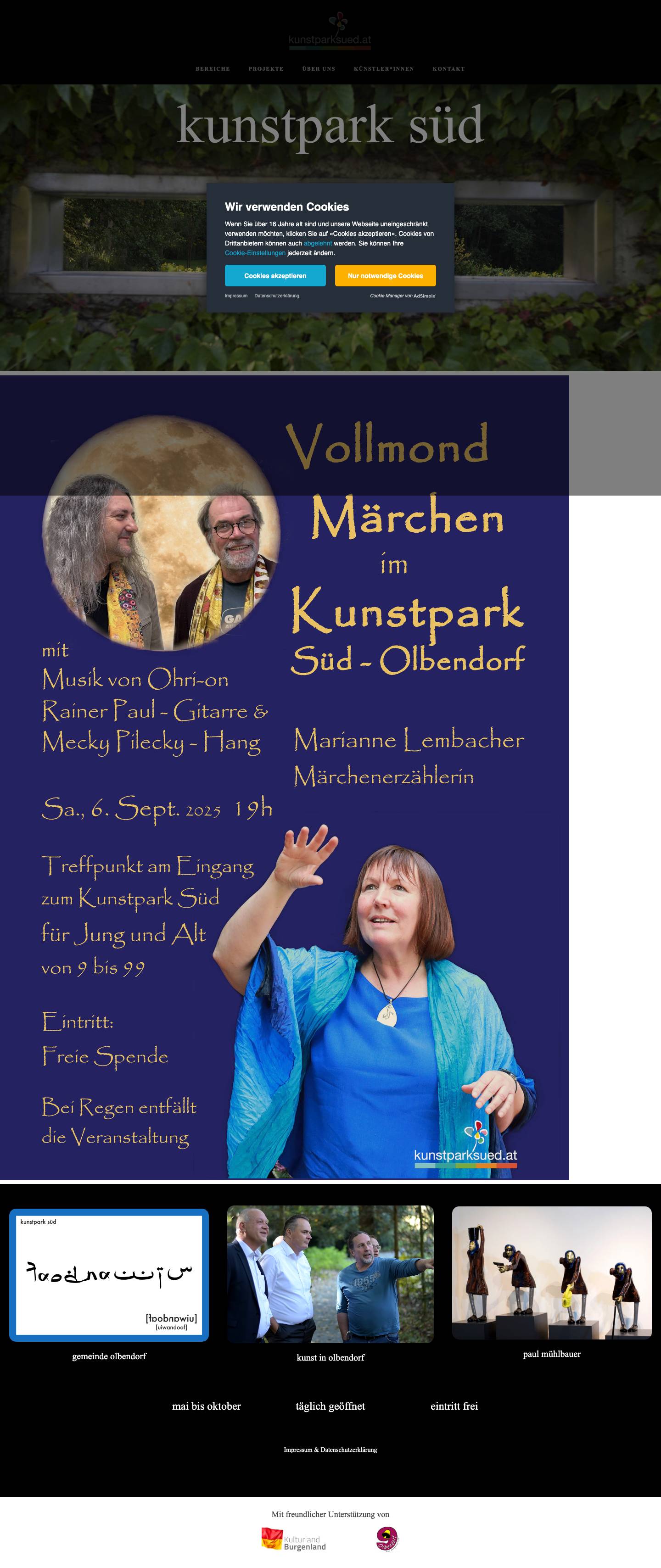 kunstparksued - kunst in Olbendorf - Full Screenshot