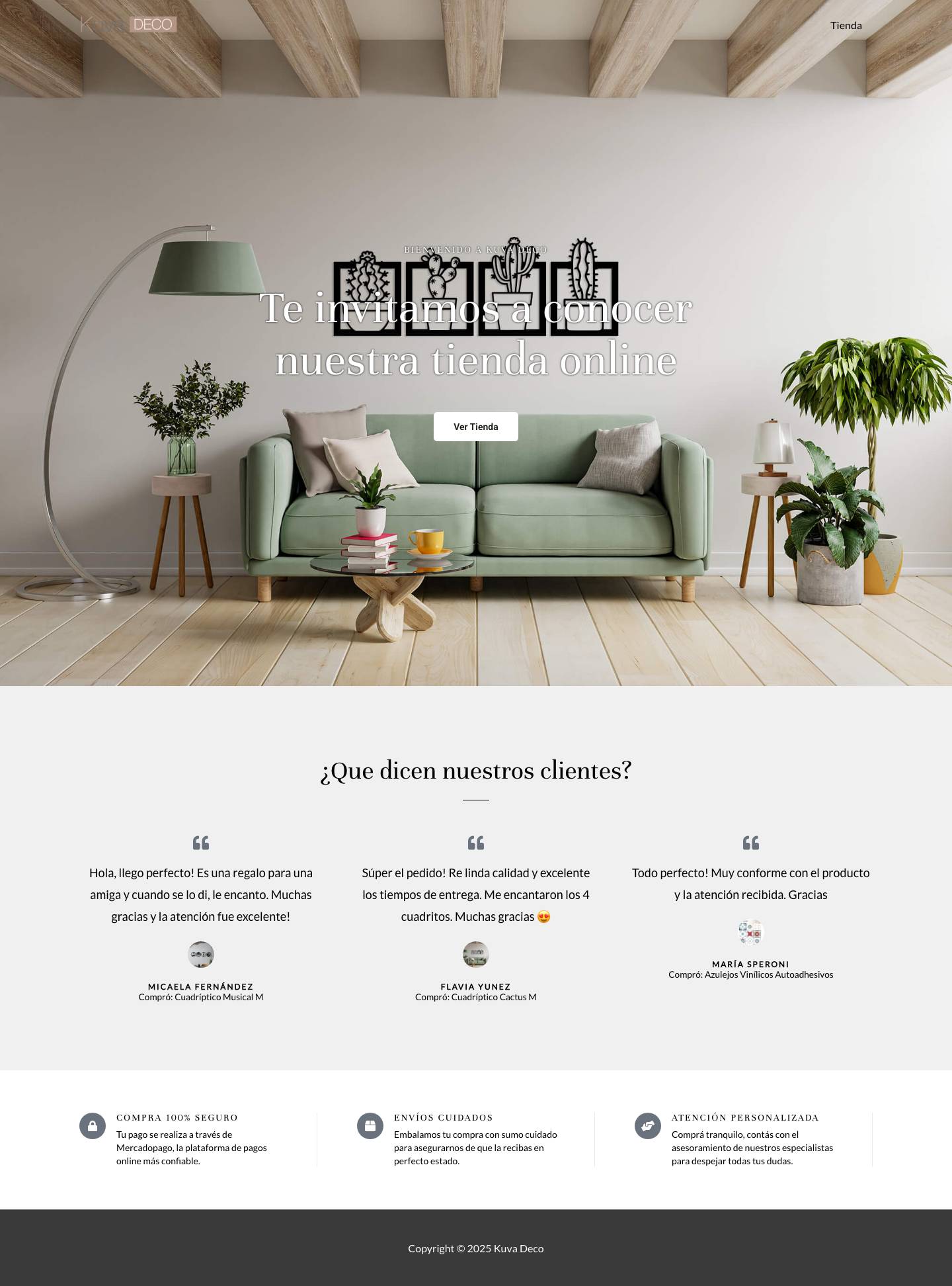Kuva Deco – Kuva Deco Homepage - Full Screenshot