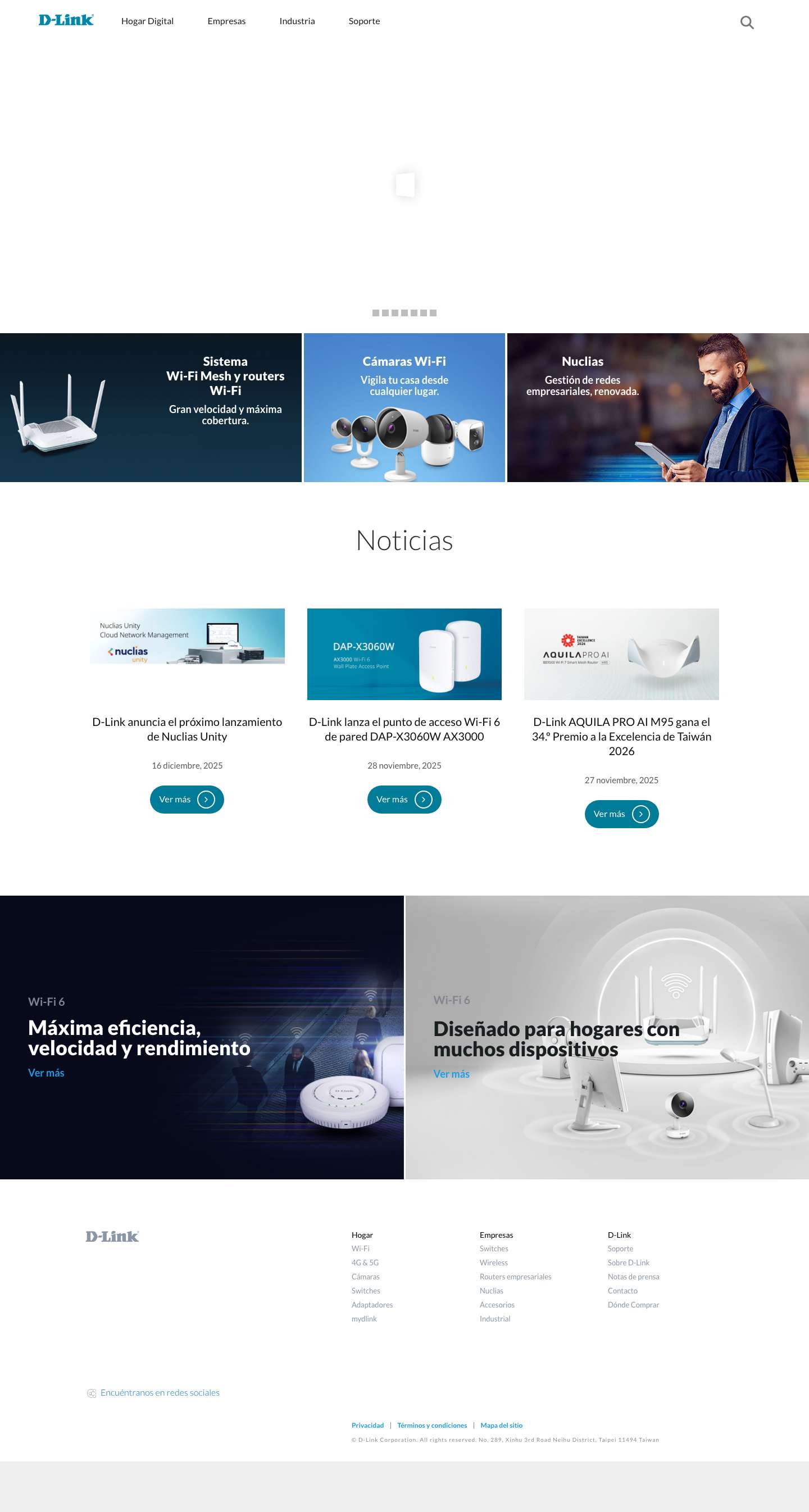 inicio - D-Link Latinamerica - Full Screenshot