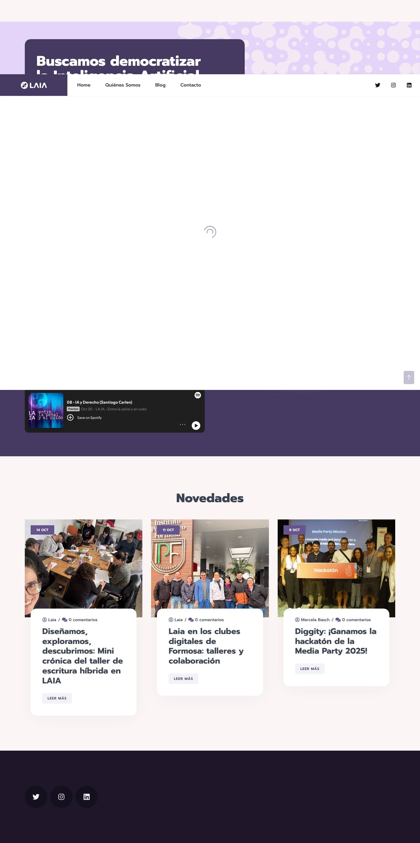 Laia – Laboratorio Abierto de Inteligencia Artificial - Full Screenshot