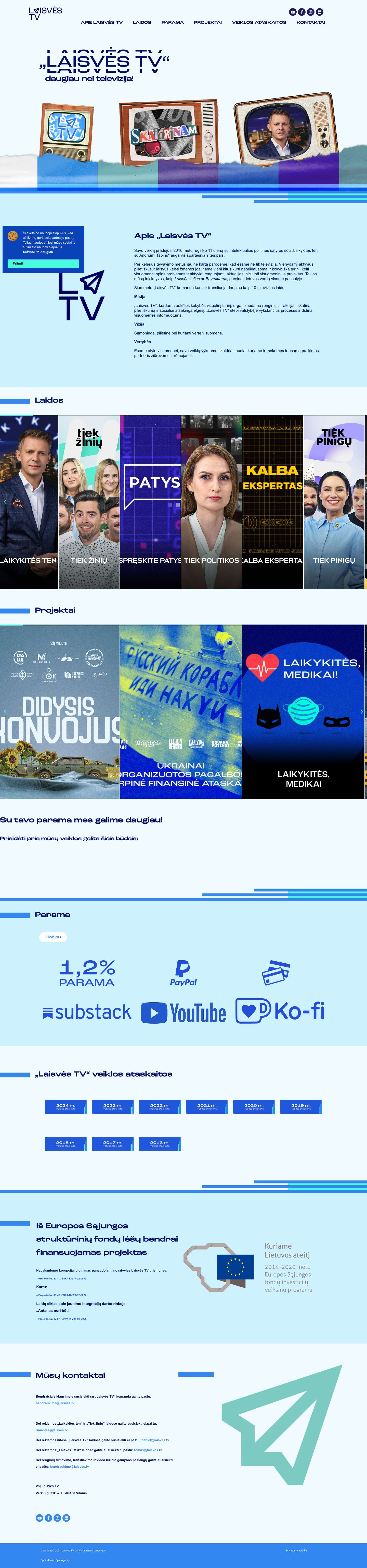 „Laisvės TV“ - daugiau nei televizija! - Full Screenshot