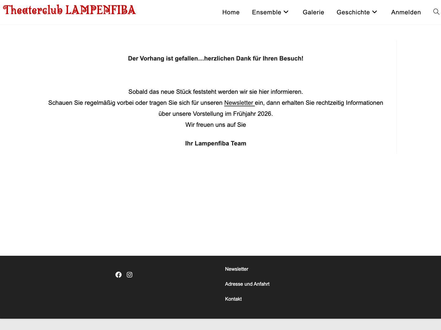 Theaterclub Lampenfiba - Full Screenshot