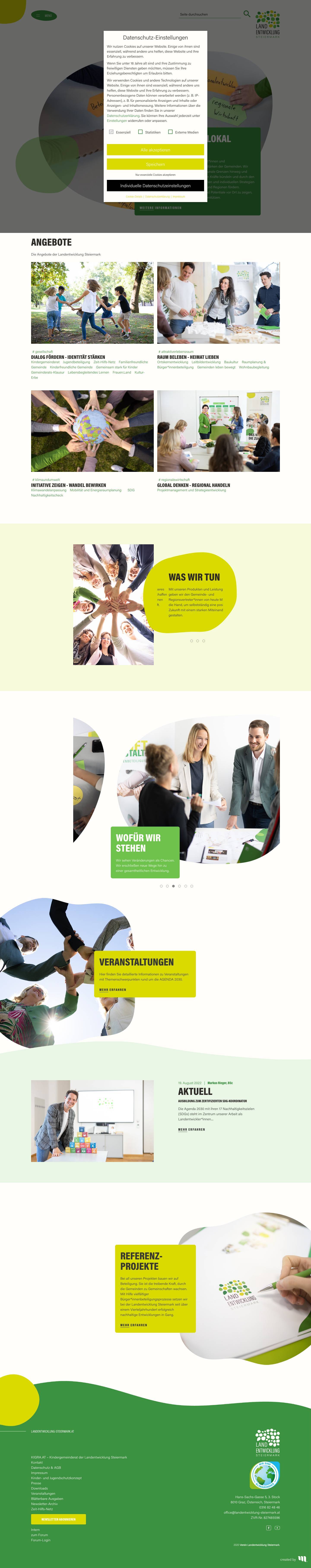 Home • Landentwicklung Steiermark - Full Screenshot