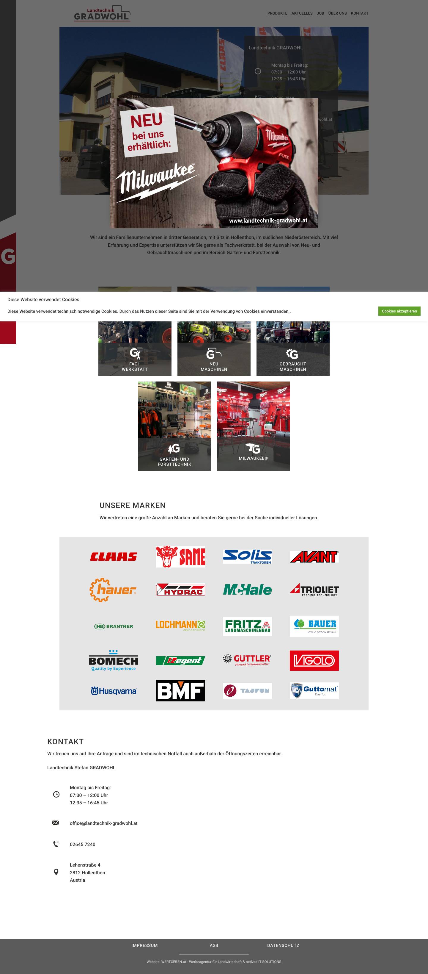 Landtechnik Gradwohl - Full Screenshot