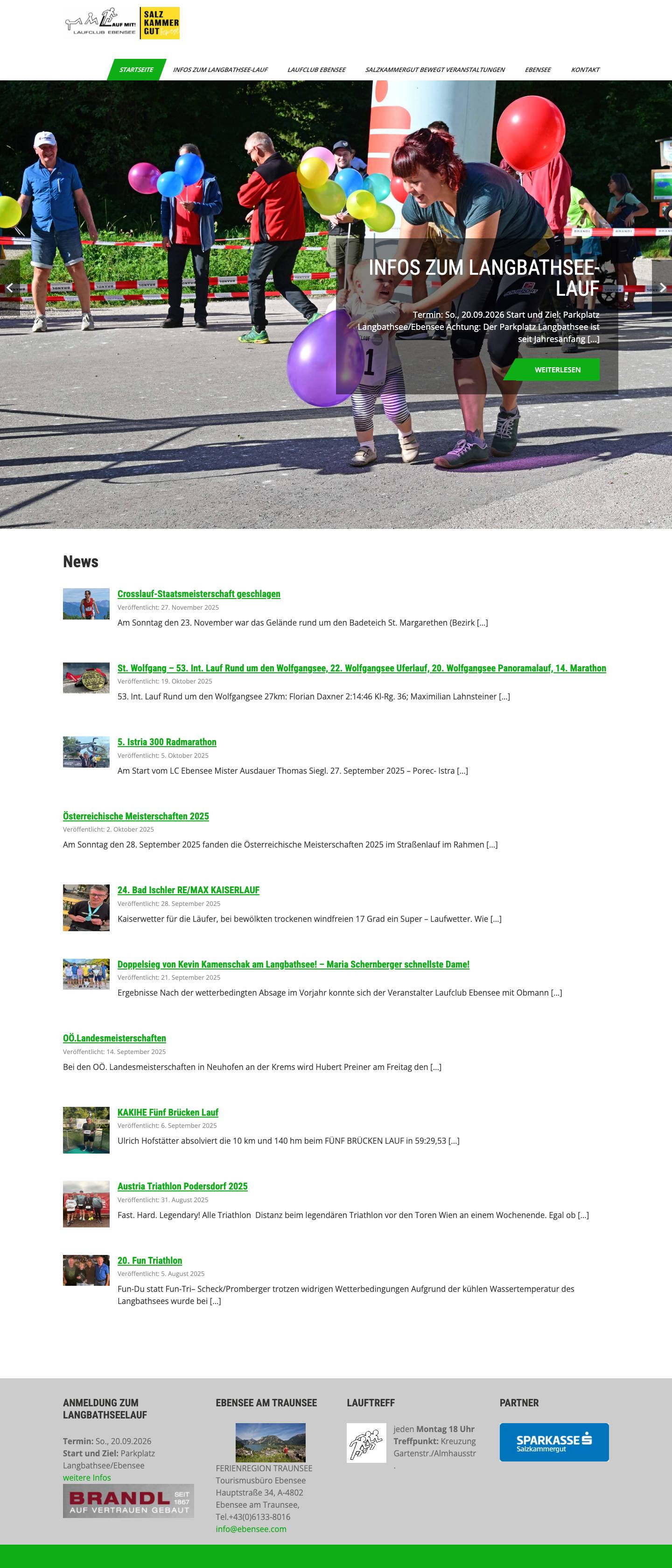 News - Langbathseelauf - Full Screenshot