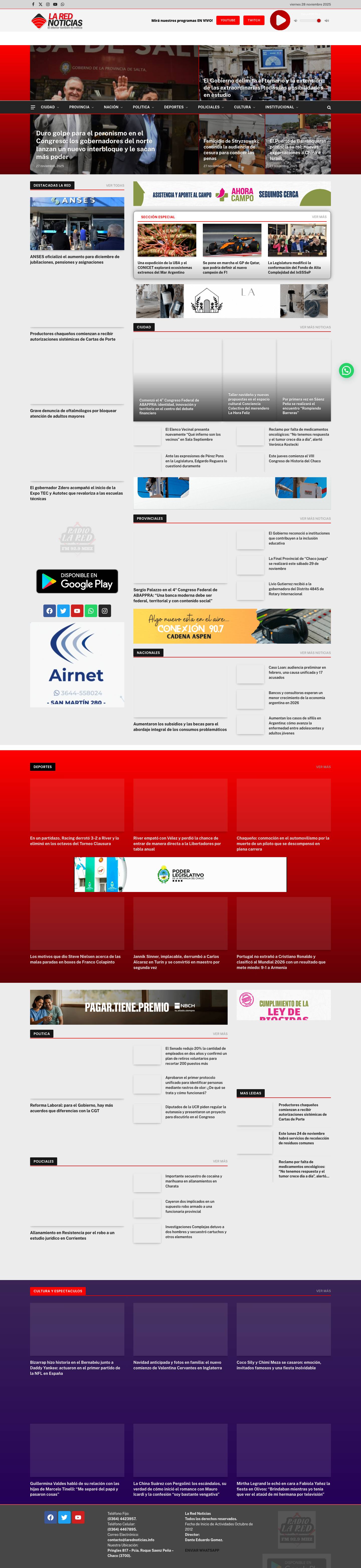 La Red Noticias - Full Screenshot