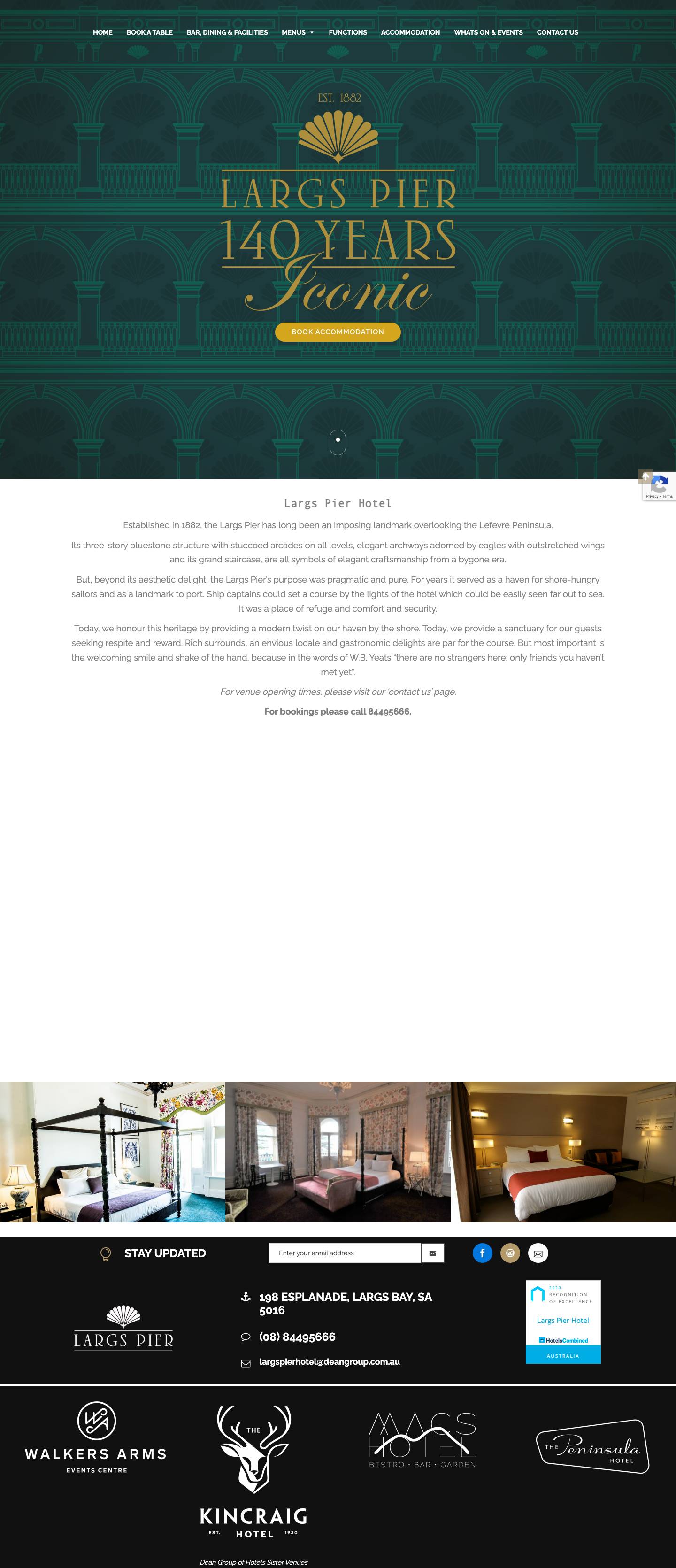 Home - Largs Pier Hotel - Full Screenshot