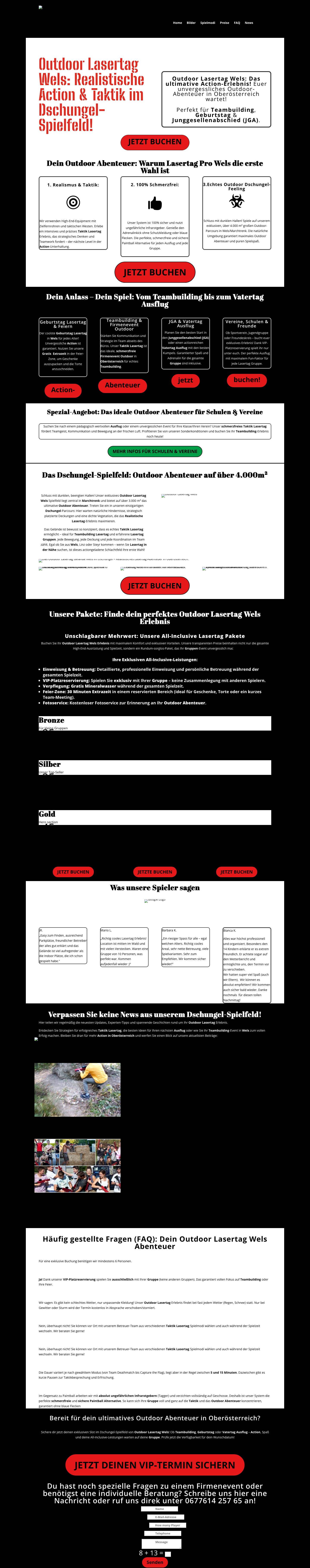 Outdoor Lasertag Wels: Action, Taktik & Dschungel-Fun! - Full Screenshot