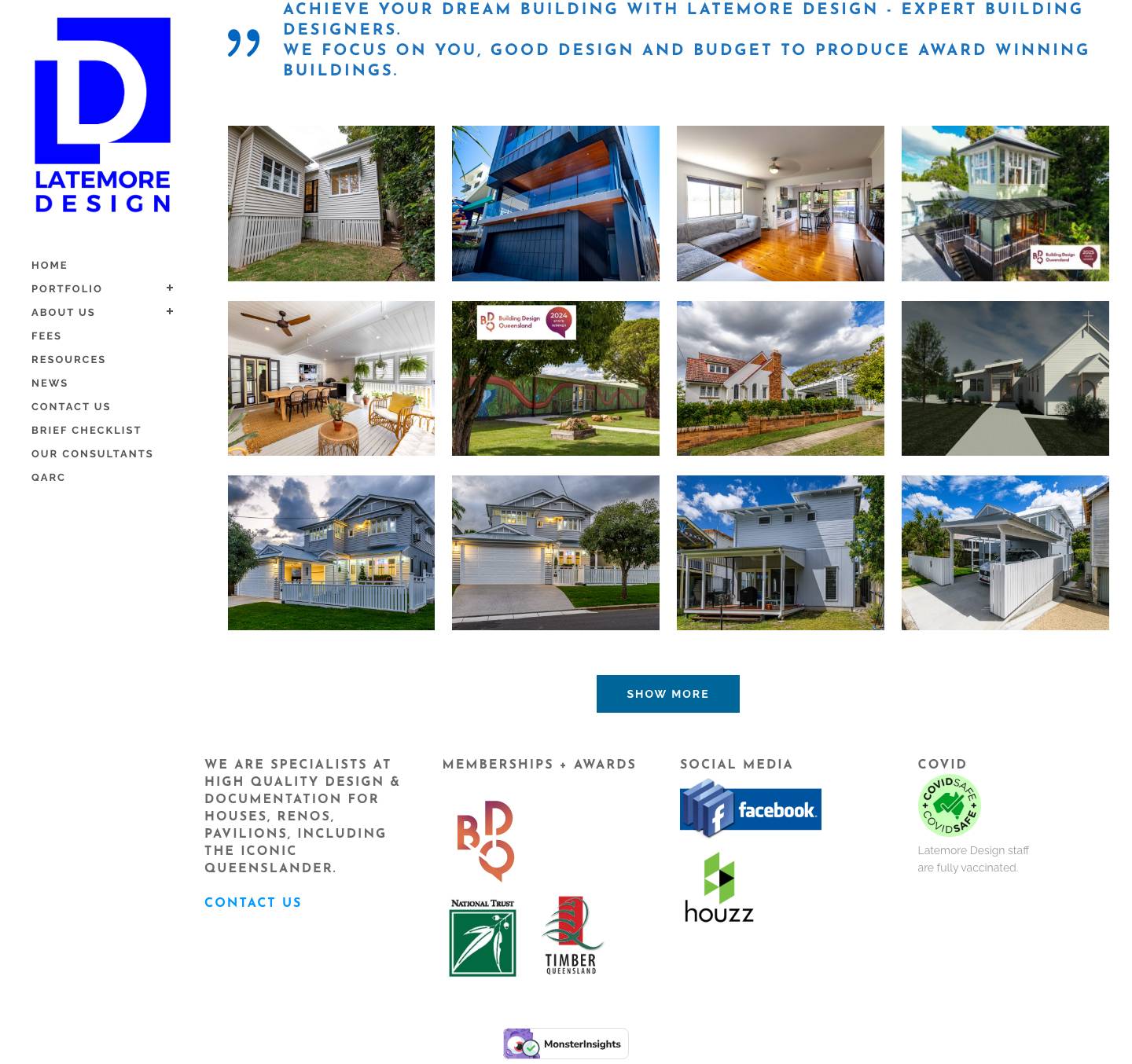 Latemore Design | Award winning building designers. - Full Screenshot