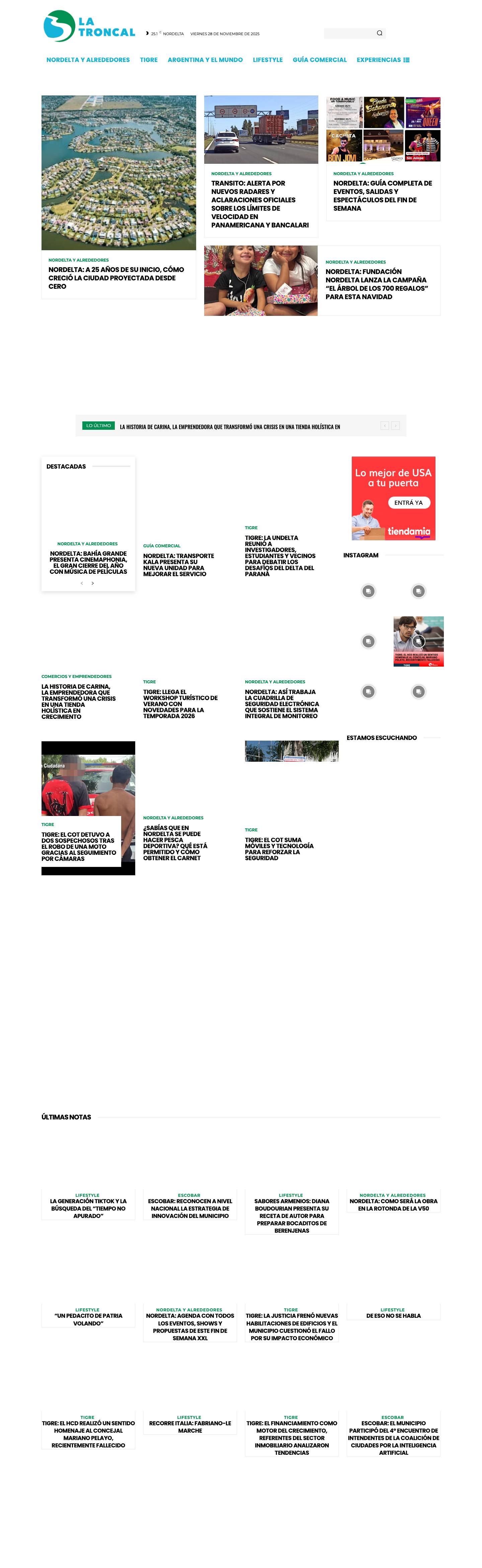 La Troncal | La avenida por donde pasa la información - Full Screenshot