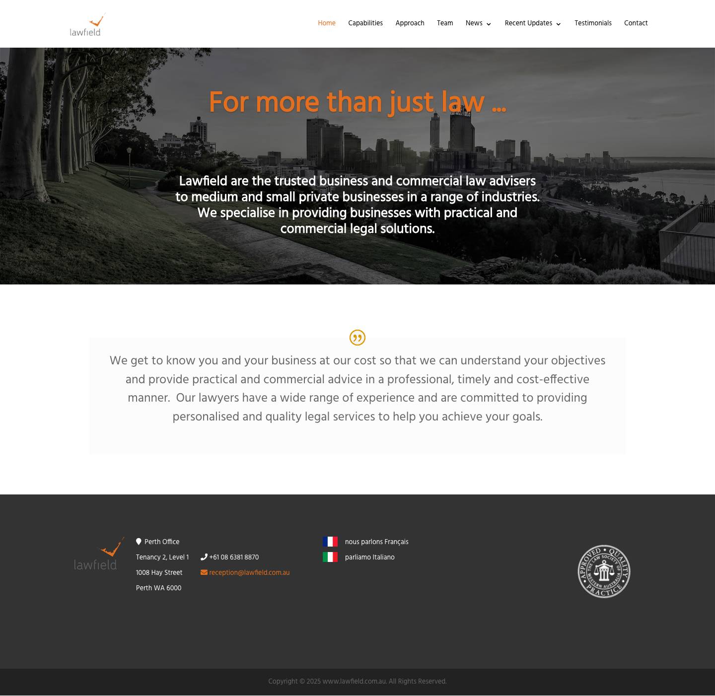 Lawfield | For more than just law... - Full Screenshot