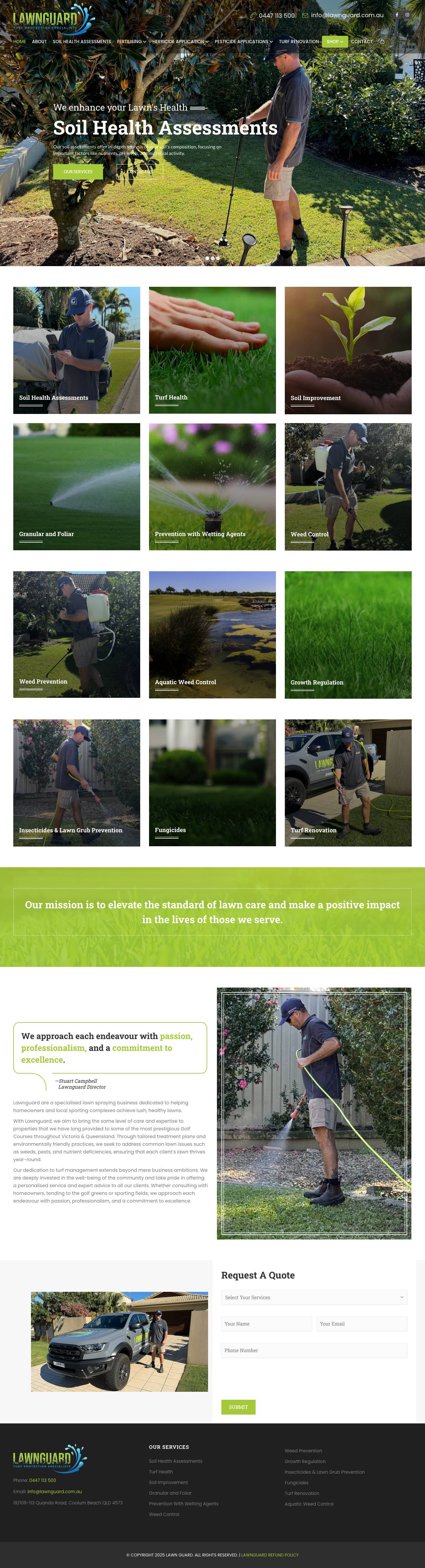 Home - Lawn Guard - Full Screenshot