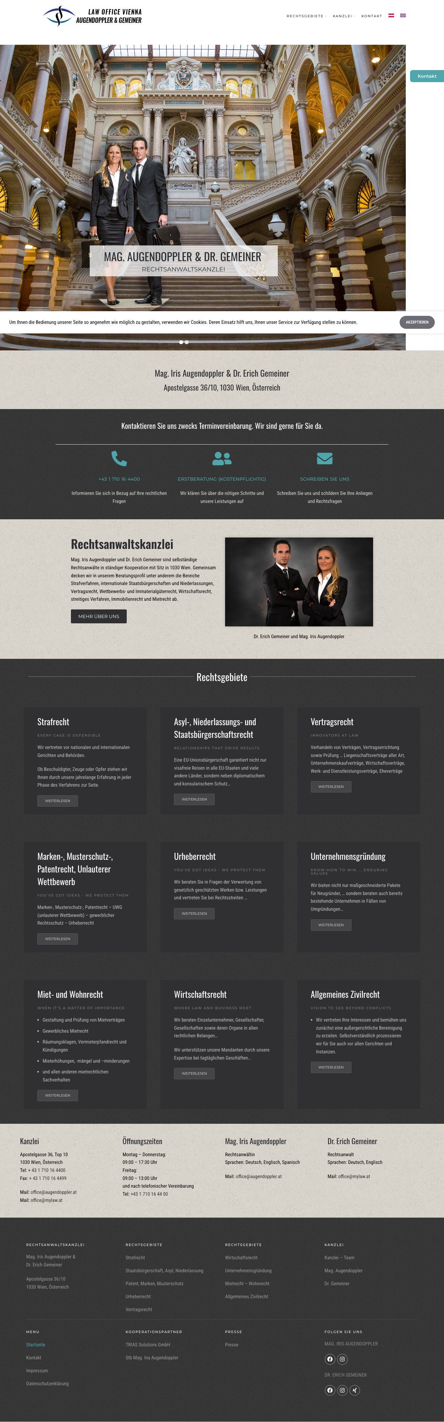 Home - Law Office Vienna - Full Screenshot