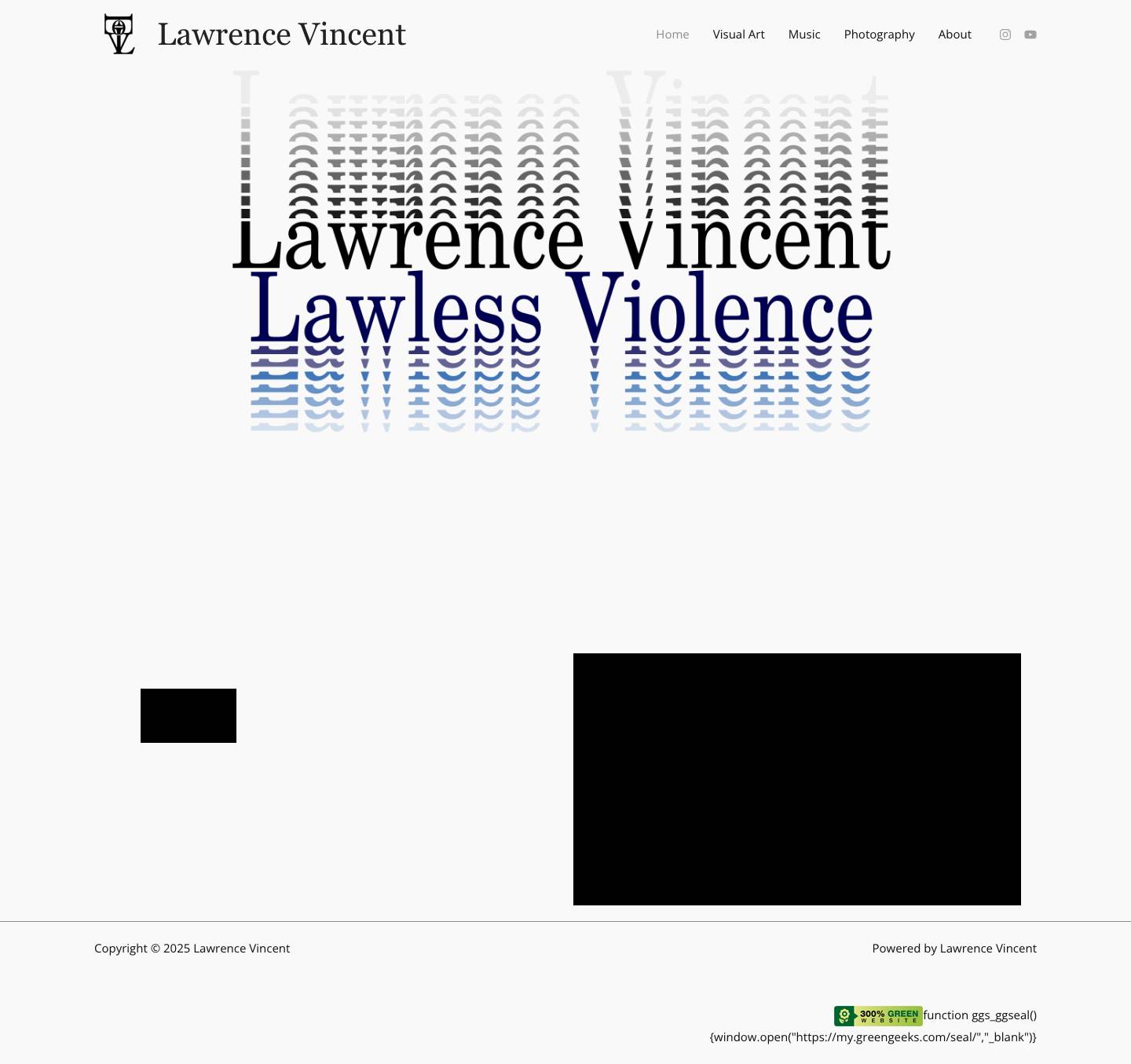 Home - Lawrence Vincent - Full Screenshot