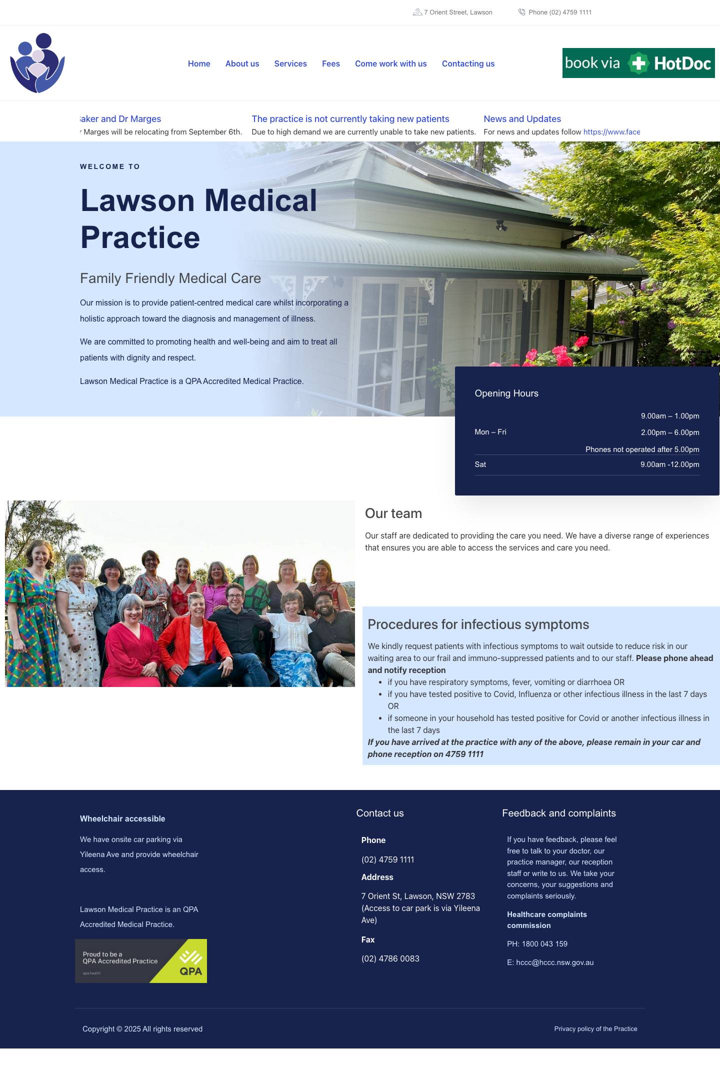 Home - Lawson Medical Practice - Full Screenshot