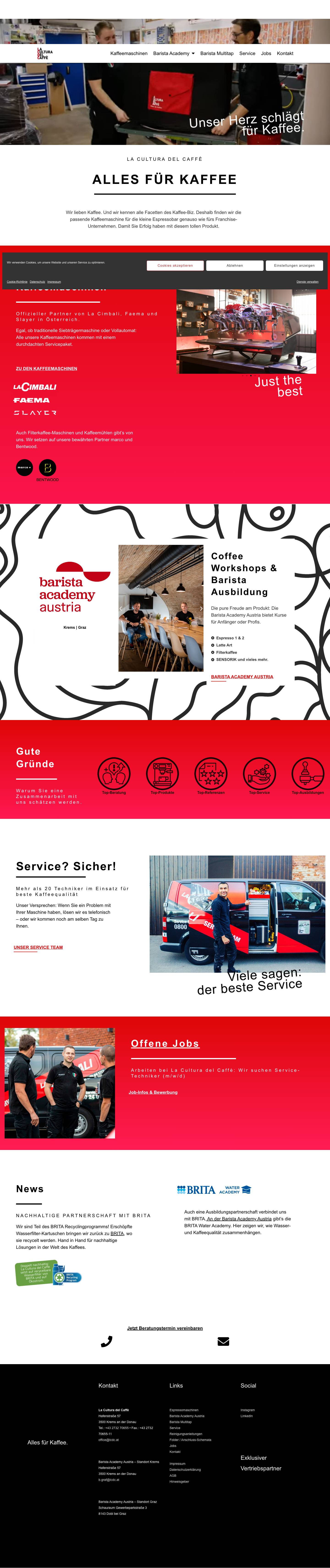 La Cultura del Caffè - Alles für Kaffee - Full Screenshot