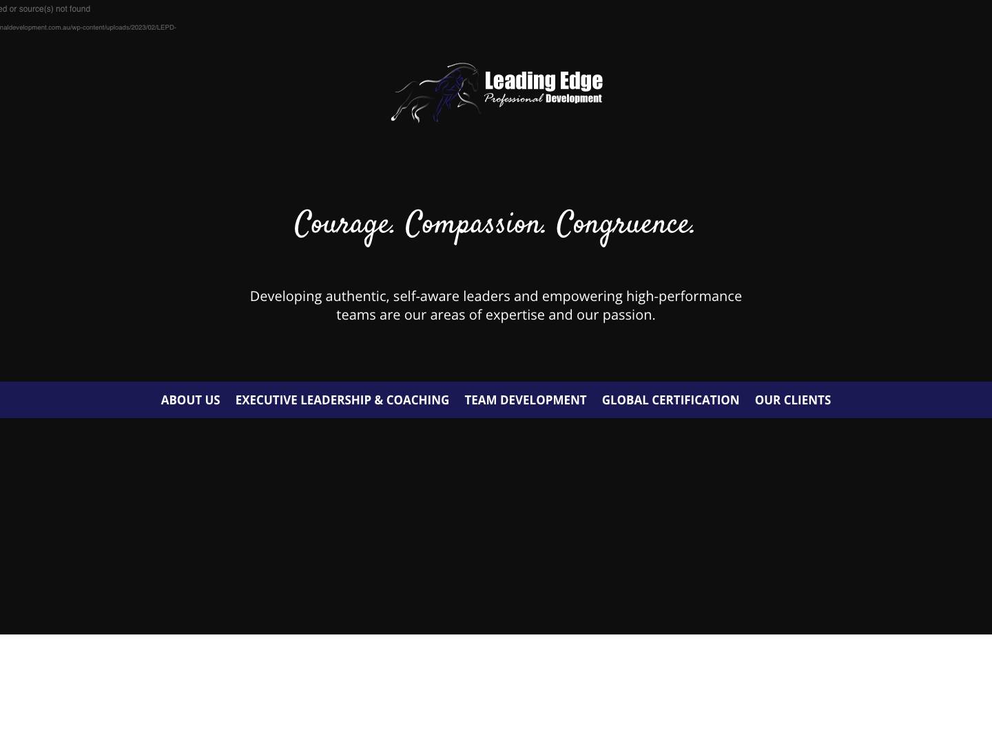 Leading Edge Professional Development - Full Screenshot