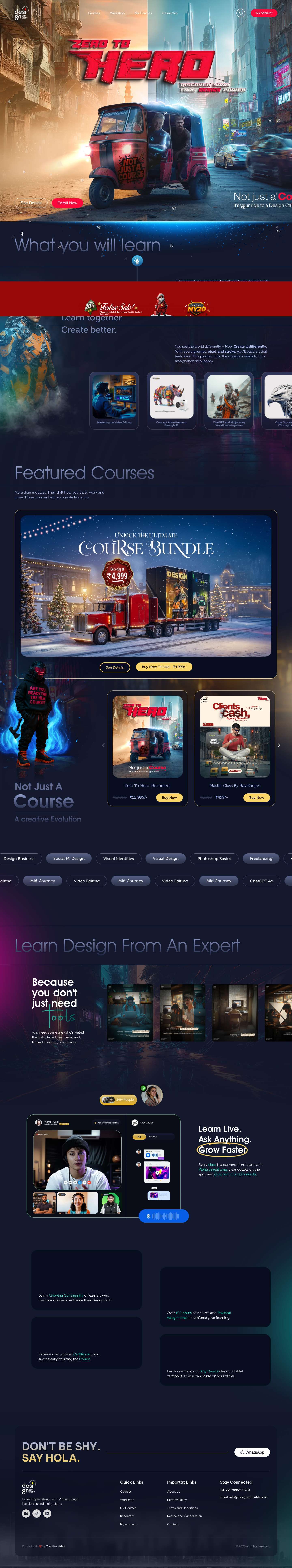 Learn Graphic Designing With Vibhu Trivedi - Full Screenshot