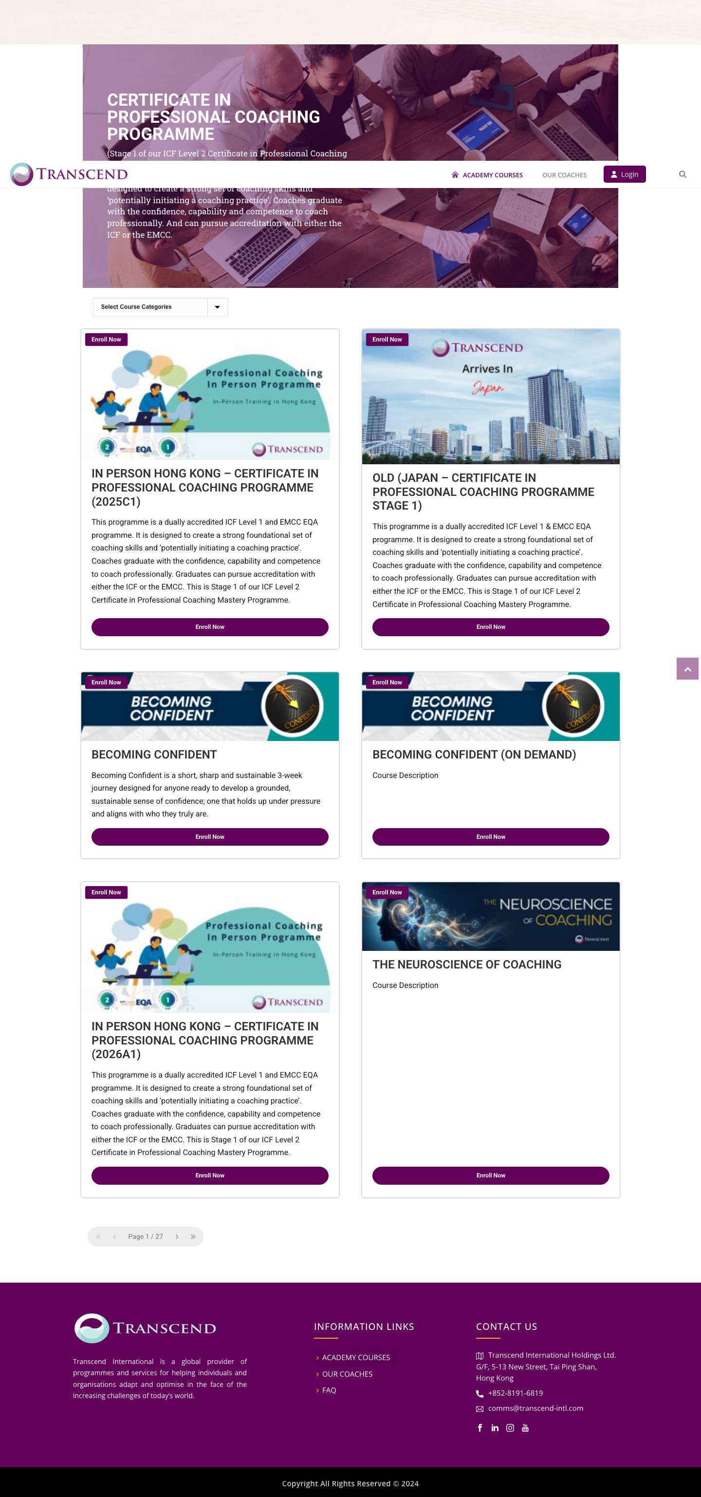 Transcend International Academy – Transcend International Academy - Full Screenshot