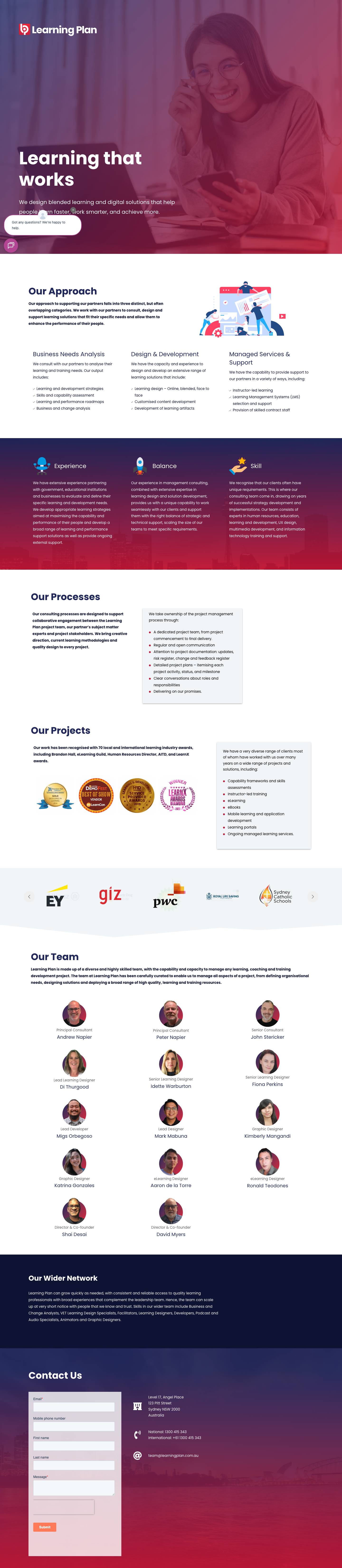 Learning Plan - Full Screenshot