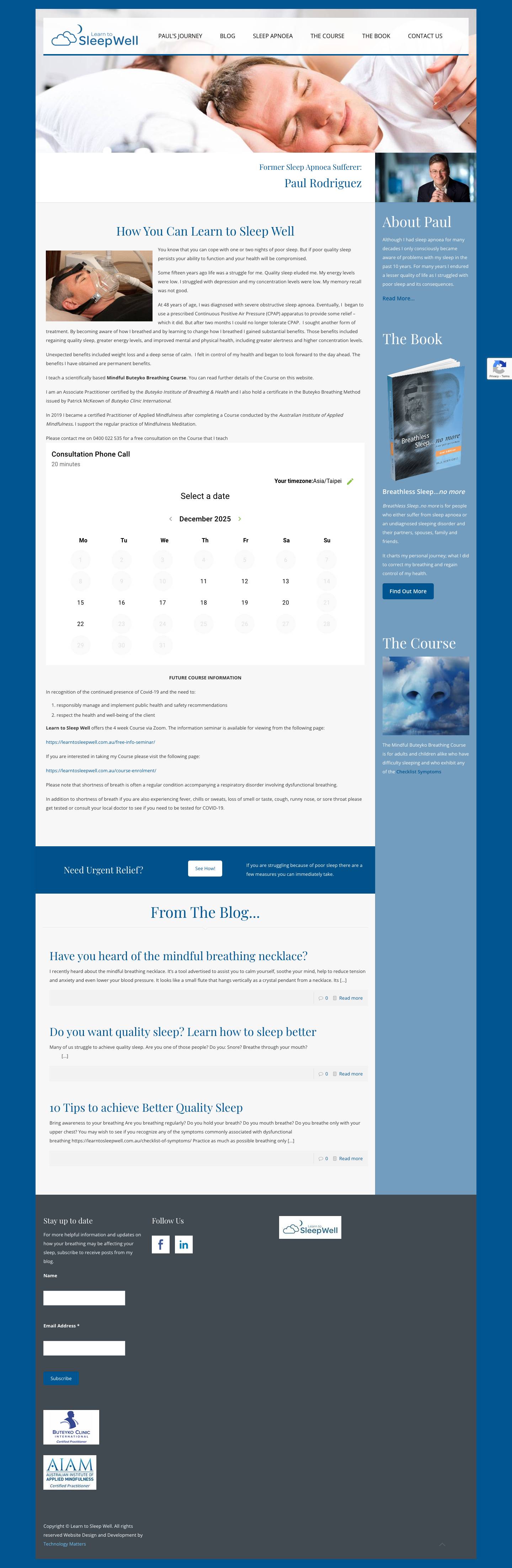 How to learn to sleep well - Full Screenshot