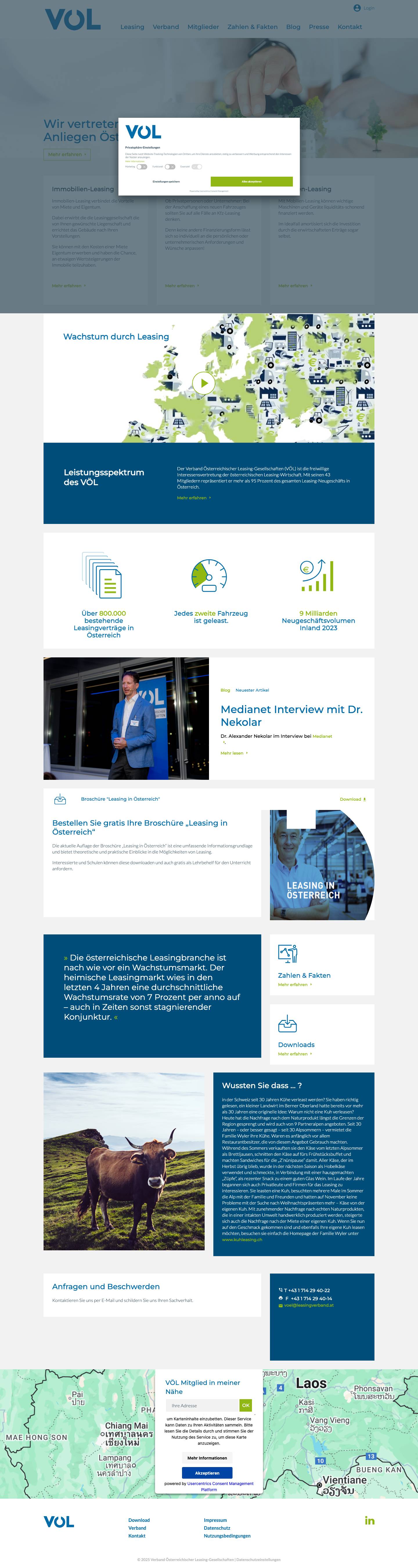 Verband Österreichischer Leasing-Gesellschaften - Full Screenshot