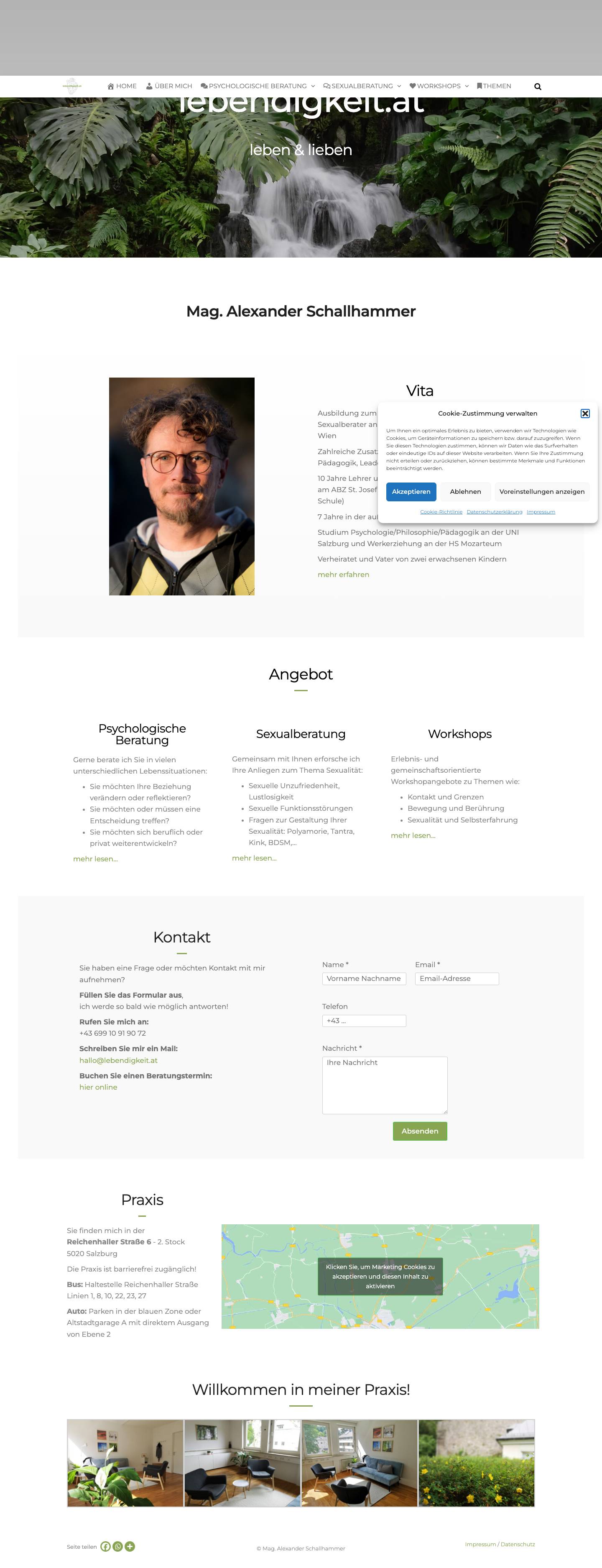 Sexualberatung | Psychologische Beratung | Salzburg - Full Screenshot