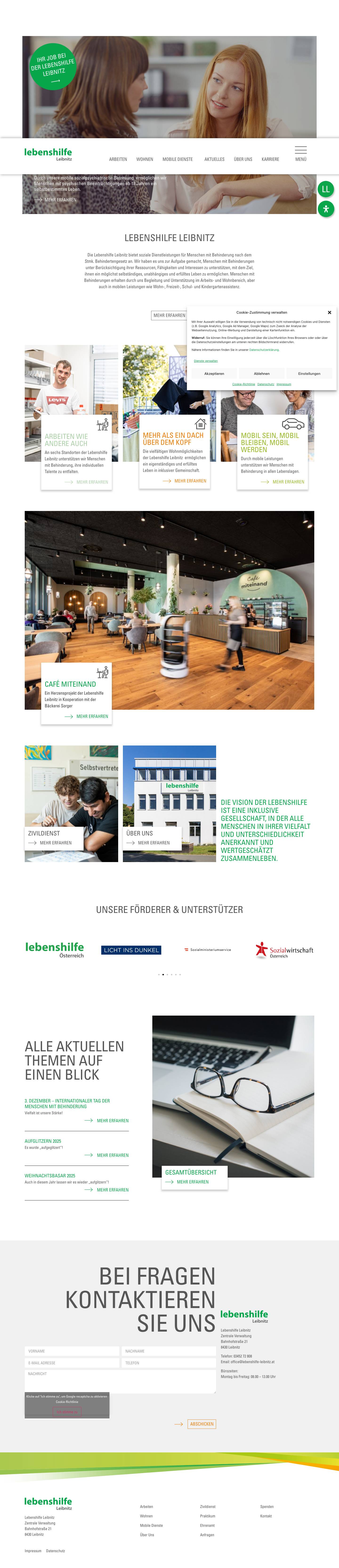 Home - Lebenshilfe Leibnitz - Full Screenshot