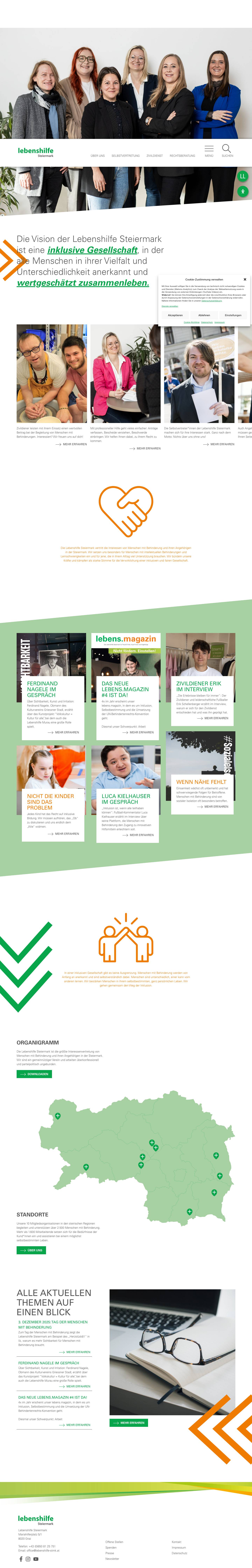 Lebenshilfe Steiermark - Full Screenshot