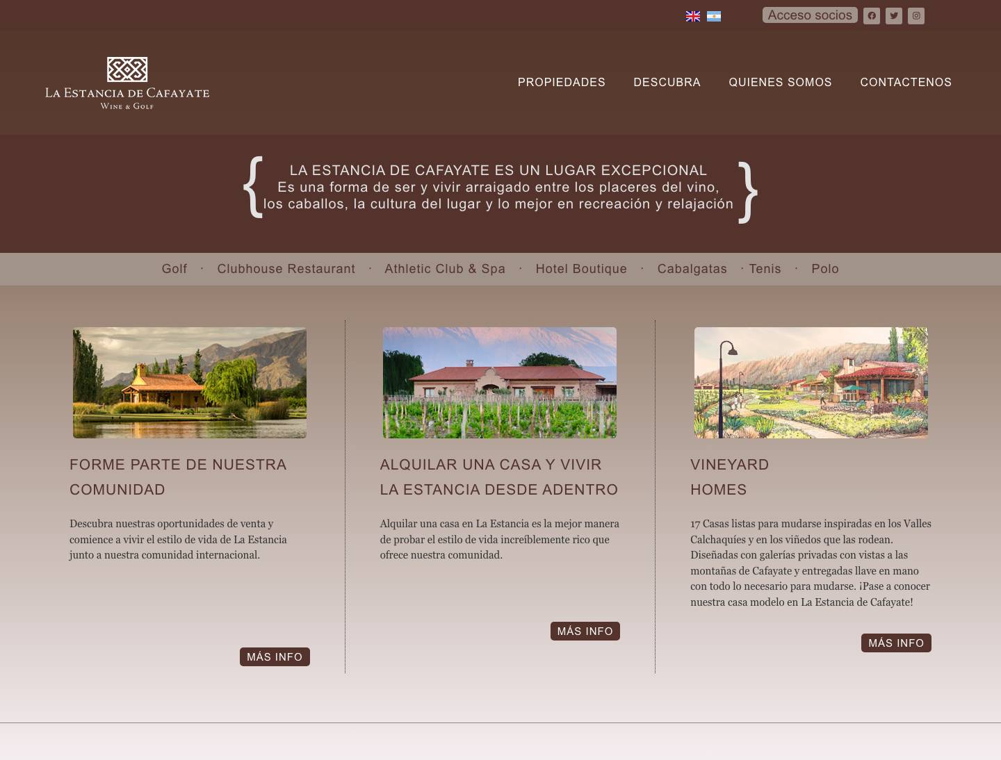 La estancia de cafayate - Full Screenshot