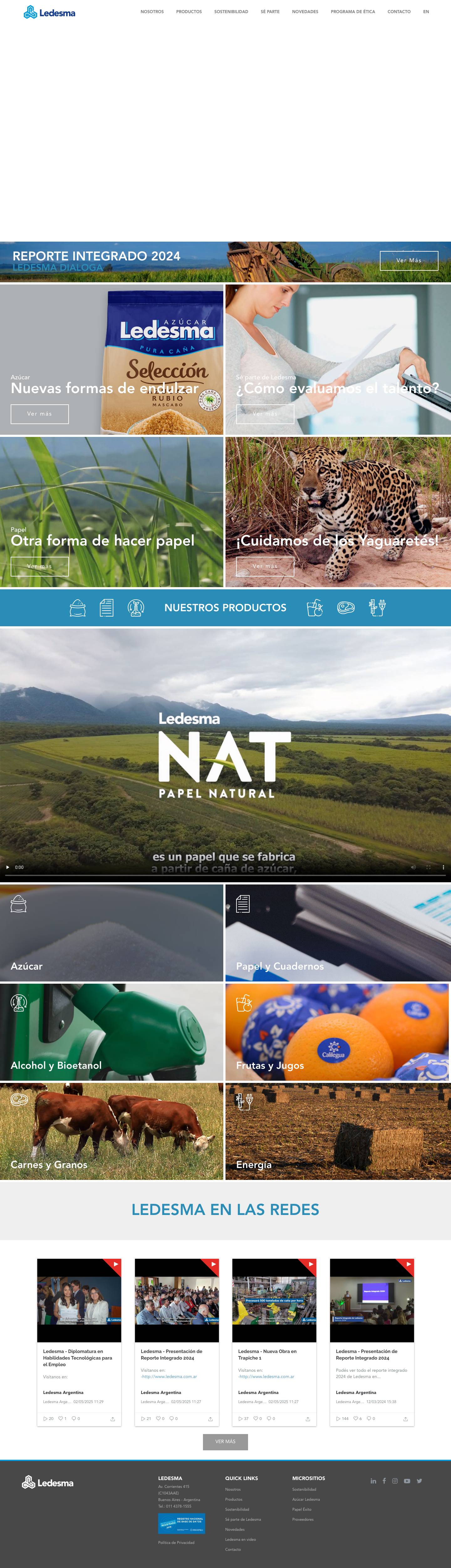 GRUPO LEDESMA - Ledesma - Full Screenshot