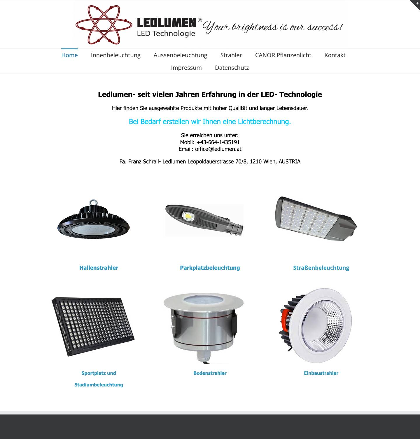 Ledlumen – Your brightness is our success - Full Screenshot
