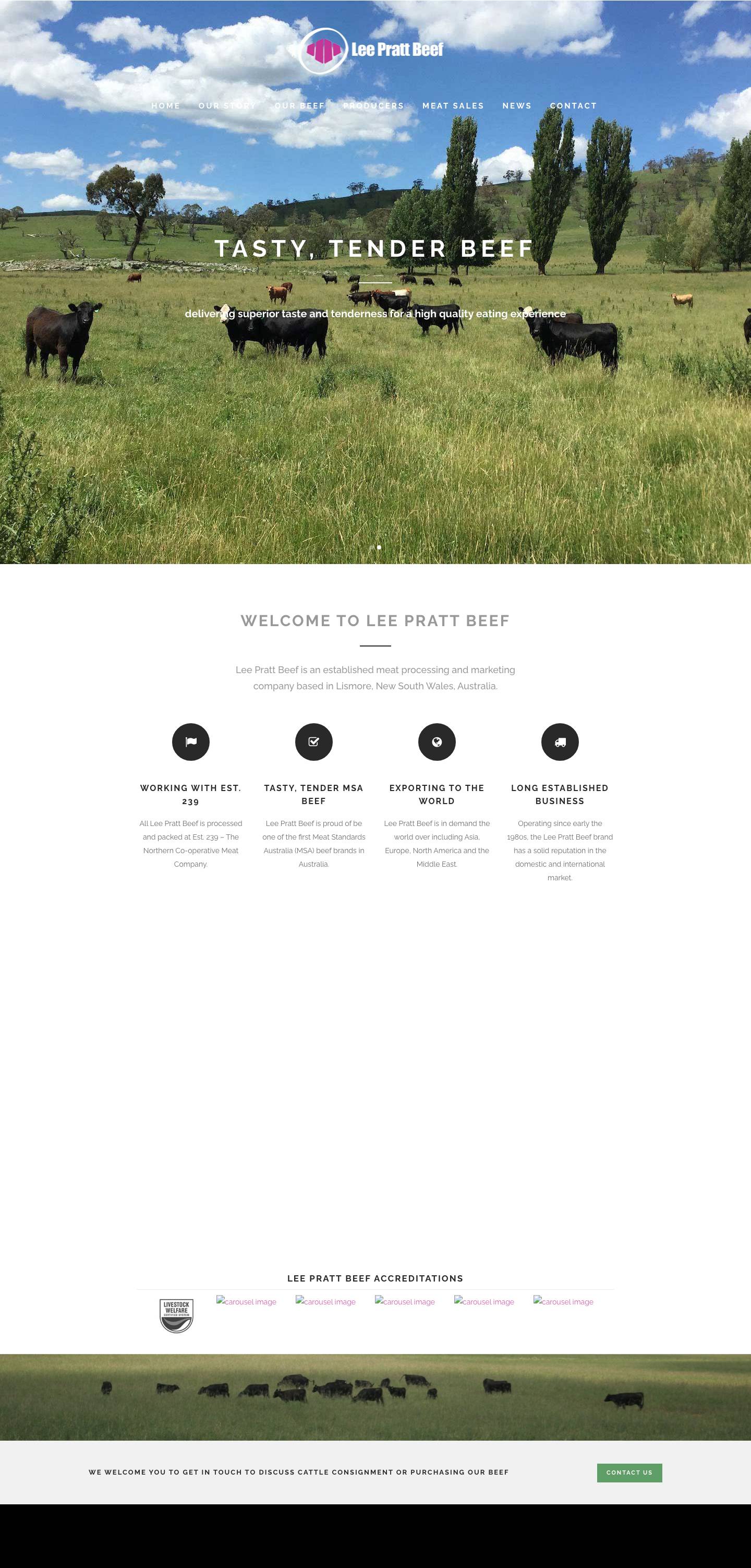 Lee Pratt Beef | Tasty Tender Beef | Lee Pratt Beef - Full Screenshot