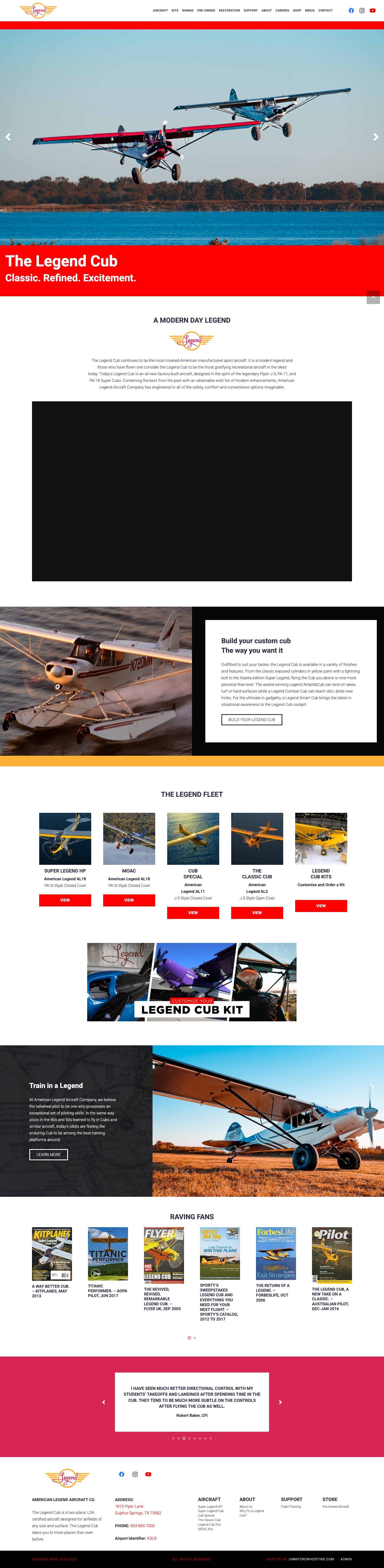 Legend Aircraft | Not your grandfather's Cub - Full Screenshot