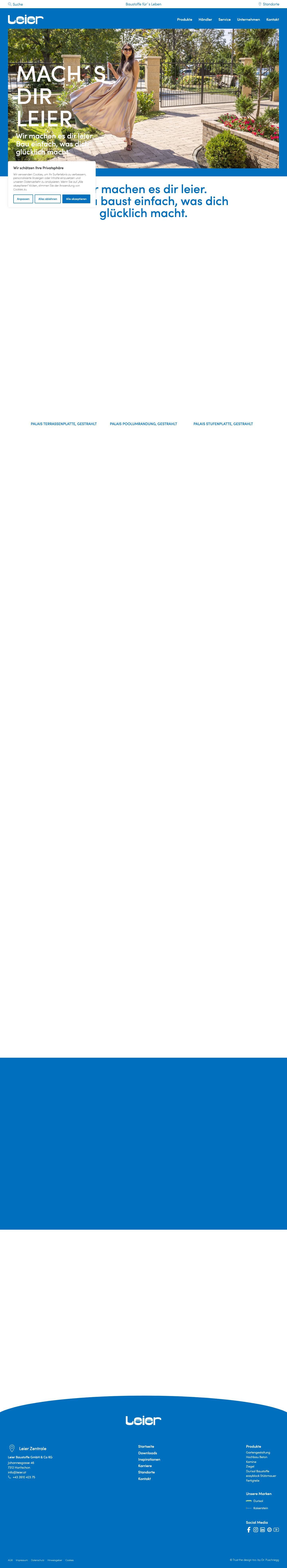 Startseite - Leier - Full Screenshot