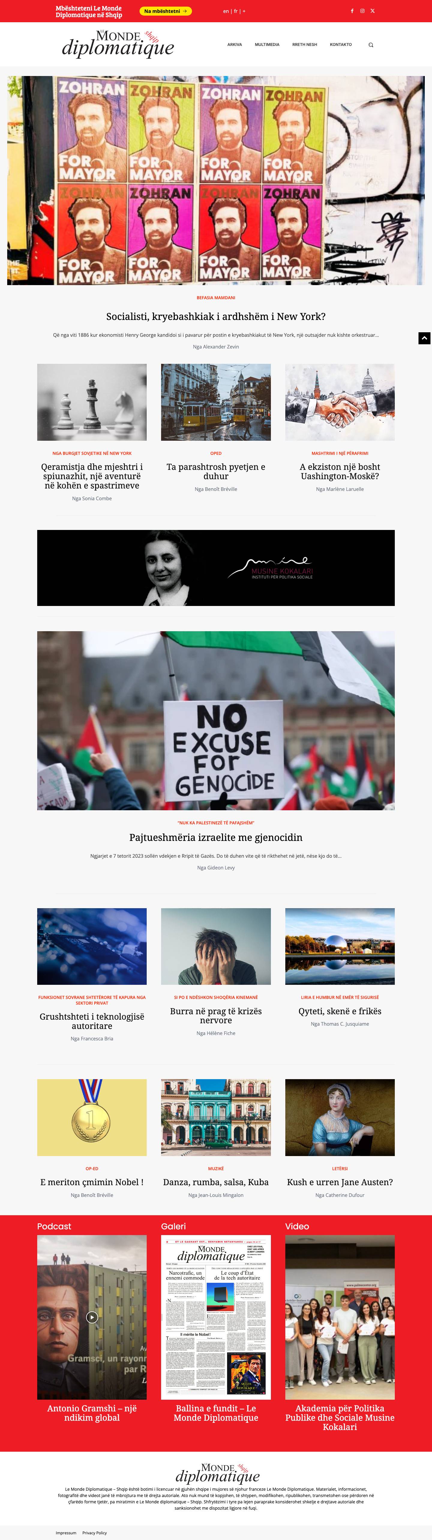 Le Monde diplomatique | Shqip - Full Screenshot
