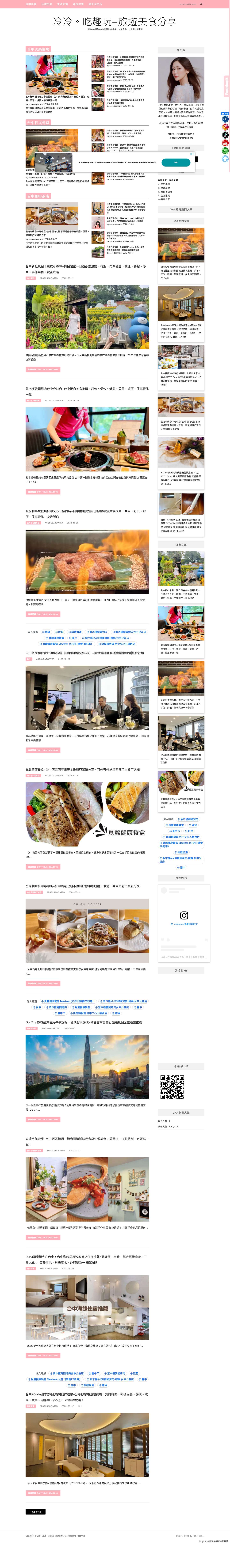 冷冷。吃趣玩-旅遊美食分享 - Full Screenshot