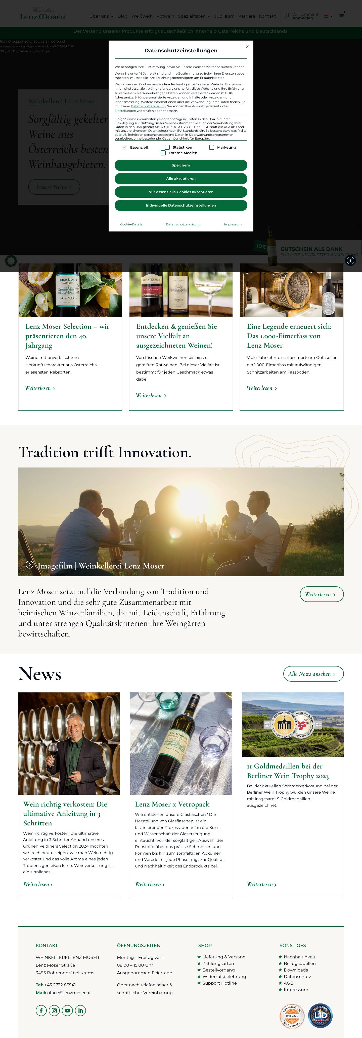 Lenz Moser - Full Screenshot