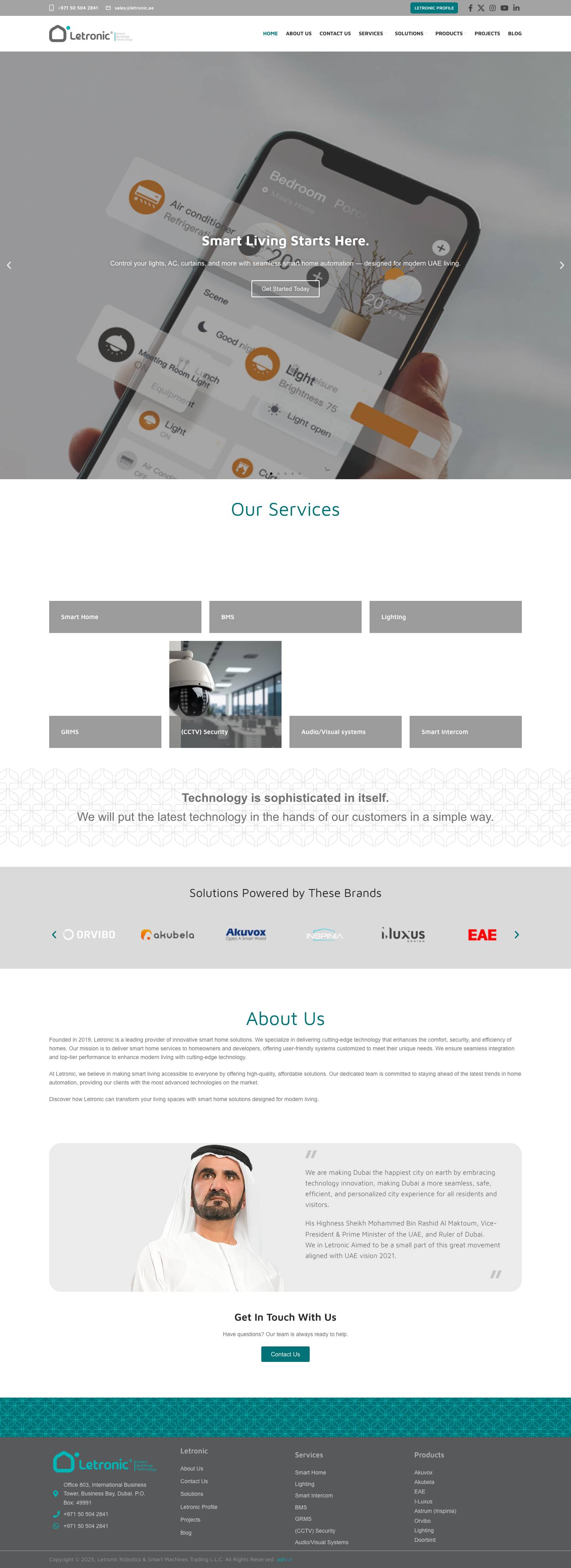 Home - Letronic - Full Screenshot