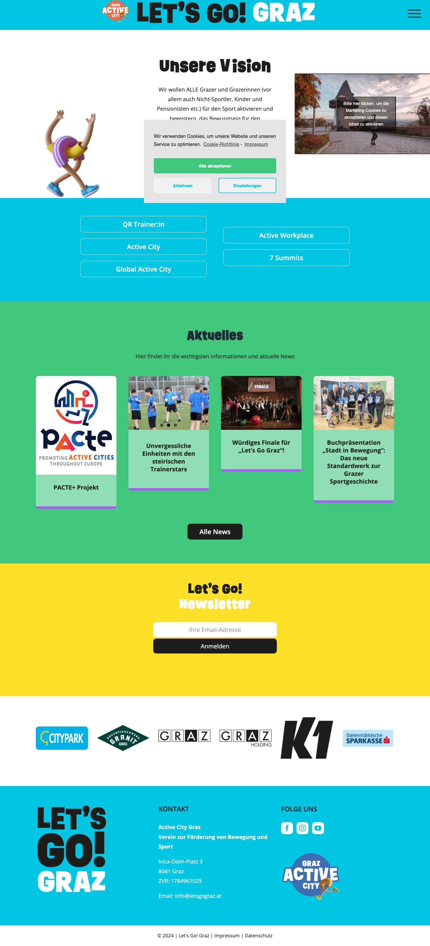 Let's Go! Graz - Das Sportjahr vom 1. März bis 31. Dezember 2021 - Full Screenshot