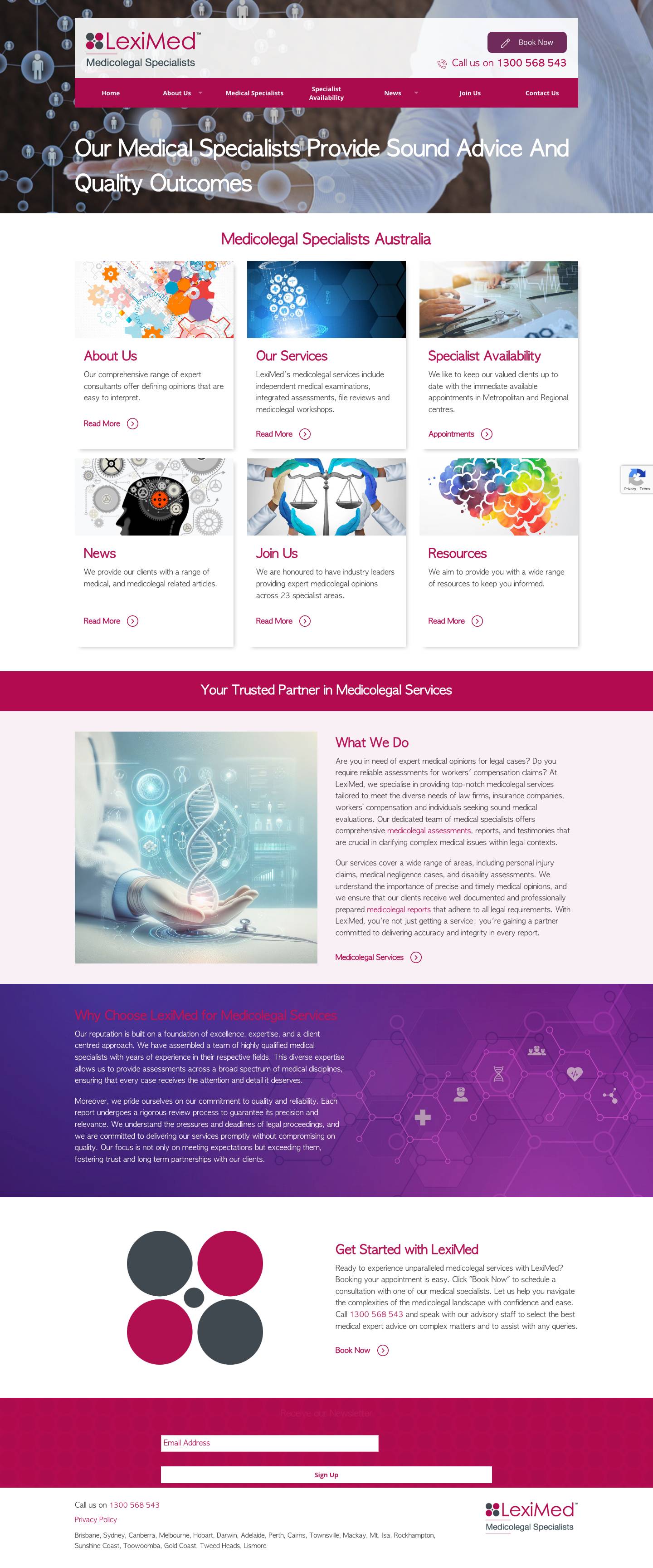 Medicolegal | Medical Legal Services | Workers Compensation | LexiMed - Full Screenshot