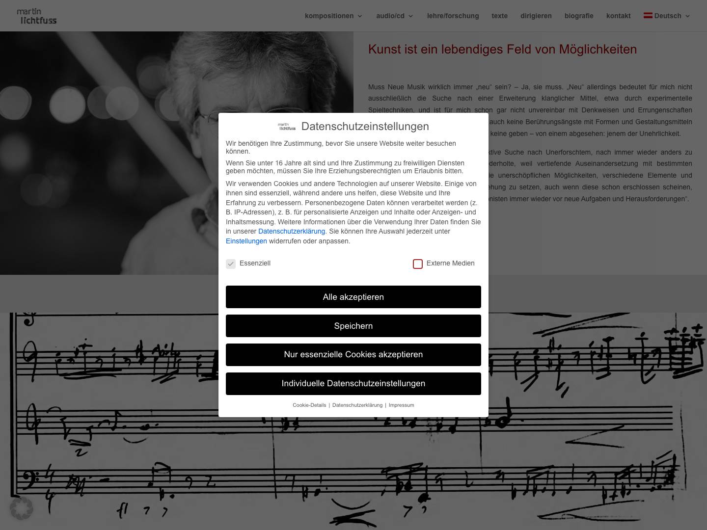 Martin Lichtfuss - Komponist und Dirigent | Komponist und Dirigent - Full Screenshot