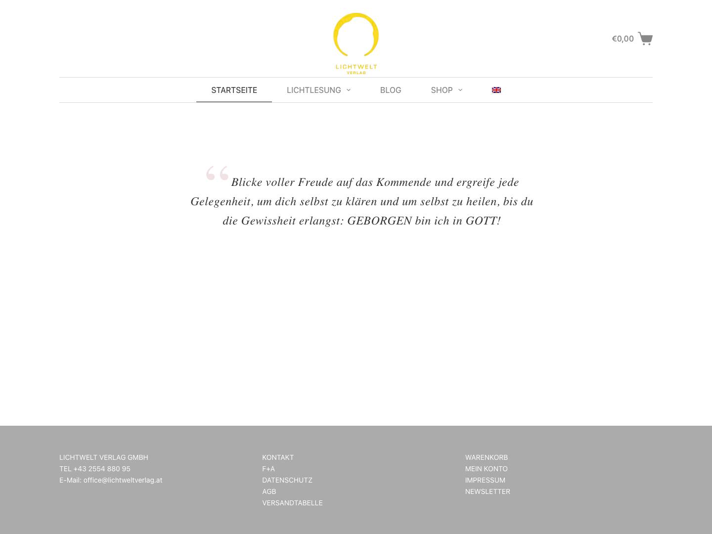 Lichtweltverlag - Full Screenshot